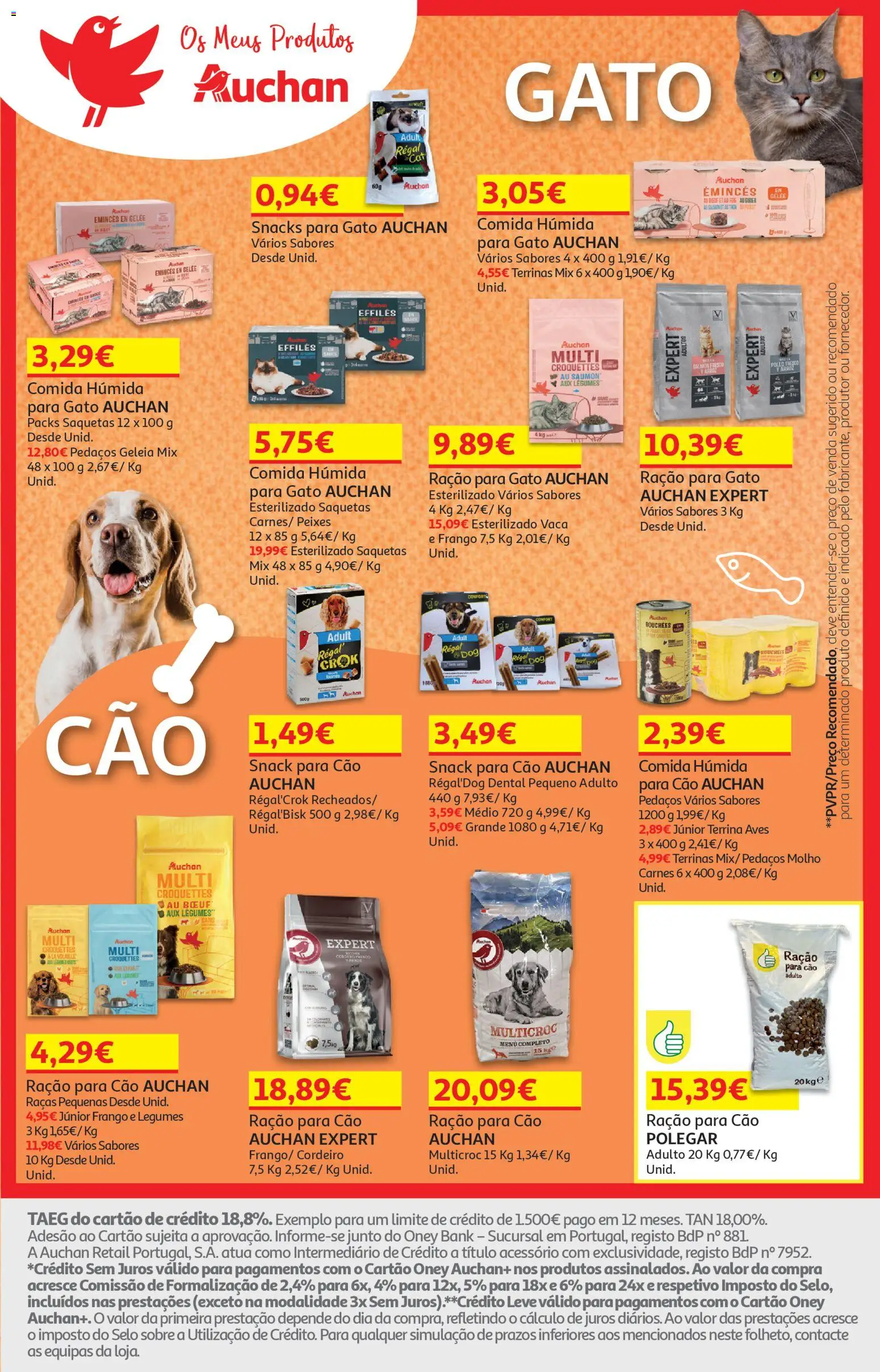 Auchan - Preços Redondos - Pet │ válido de 27.01.2026 | Página: 3 | Produtos: Frango, Geleia