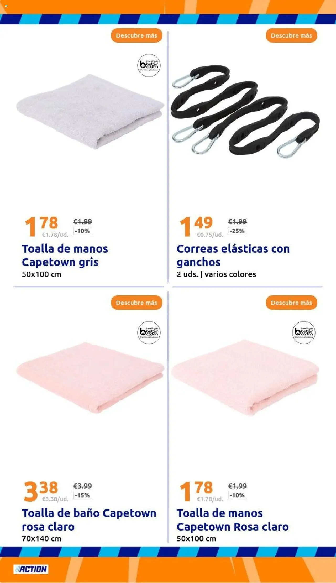 Action - Action ES week 37 2025 │ válido desde el 10.09.2025 | Página: 22 | Productos: Toalla de manos, Toalla de baño, Baño
