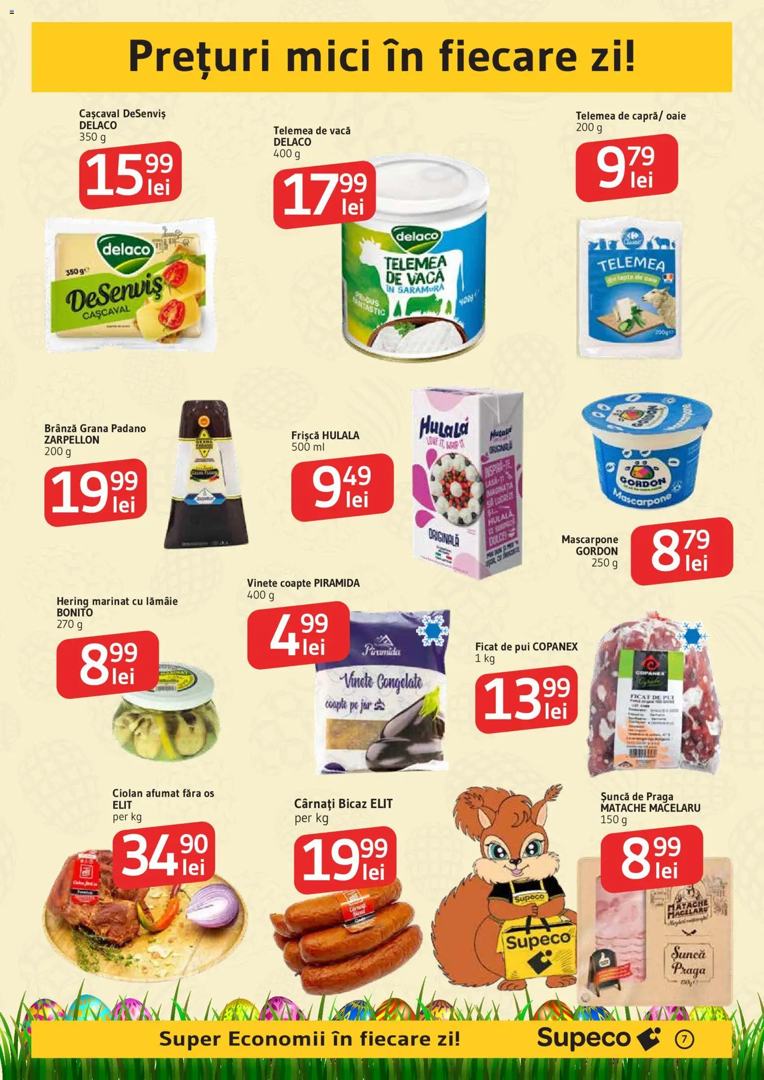 Noul catalog Supeco – valabil de la 02.04.2026 | Pagină: 7 | Produse: Light Kedi Konservesi, Cașcaval, Șuncă, Cârnați
