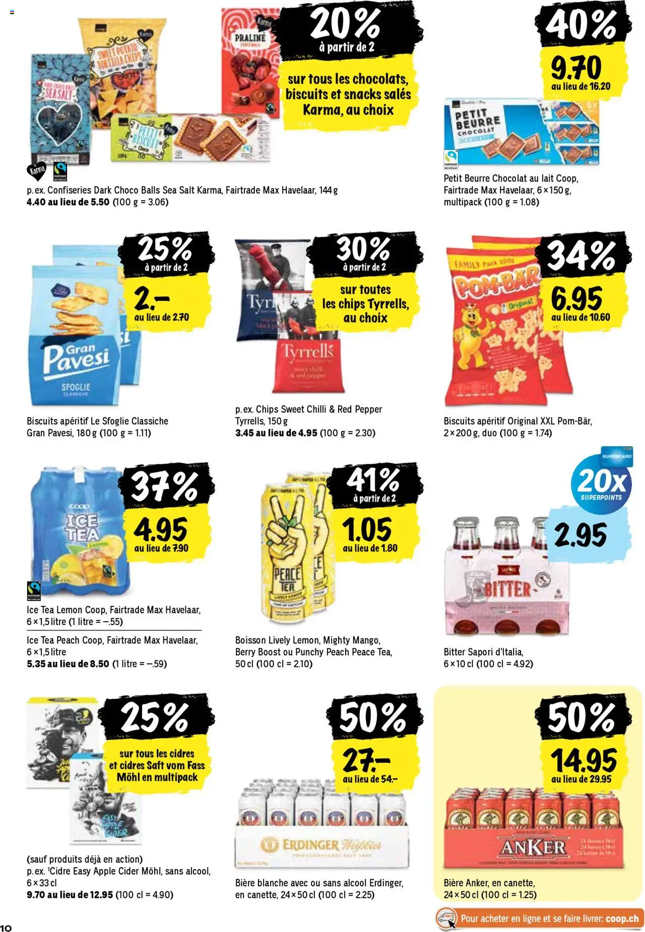 Coop - Les actions de la semaine – gültig ab 25.09.2025 | Seite: 10 | Produkte: Saft, Chips, Apple