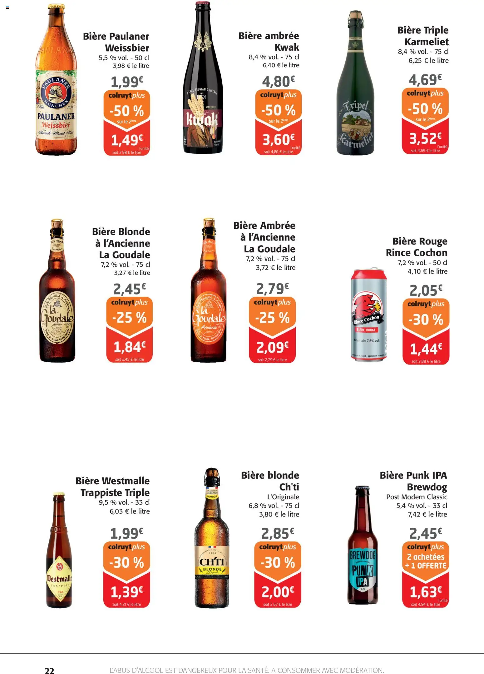 {H1} | Page: 22 | Produits: Goudale, Bière blonde, Bière
