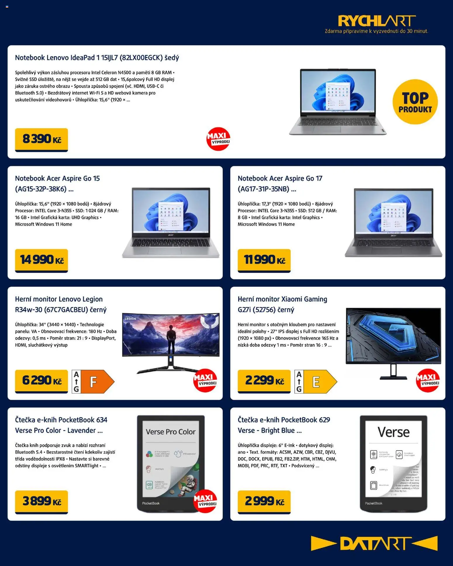 Datart leták od 12.01.2026 | Strana: 3 | Produkty: Notebook, Monitor, Kamera, Xiaomi