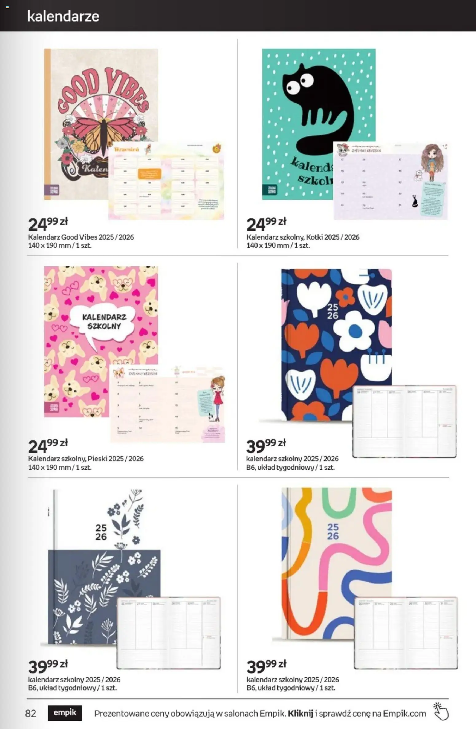 Empik promocje - Tom kultury Zabawki od 25.02.2026 | Strona: 23 | Produkty: Kalendarz, Kalendarz szkolny