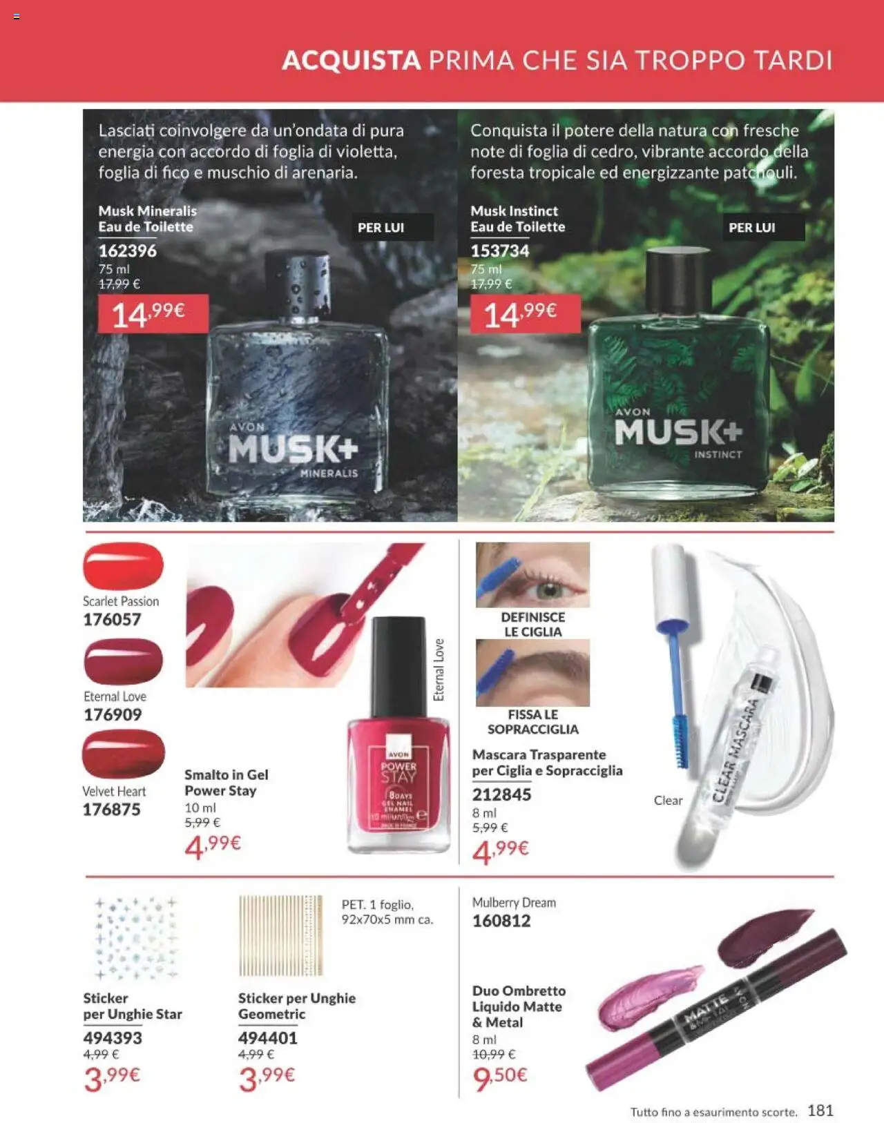Volantino Avon del 01.10.2025 | Pagina: 181 | Prodotti: Mascara, Ombretto