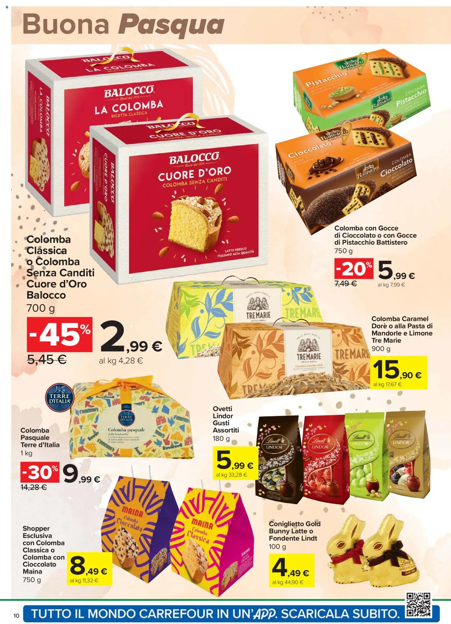 Volantino Carrefour del 24.03.2026 | Pagina: 10 | Prodotti: Cioccolato, Latte, Limone, Mandorle