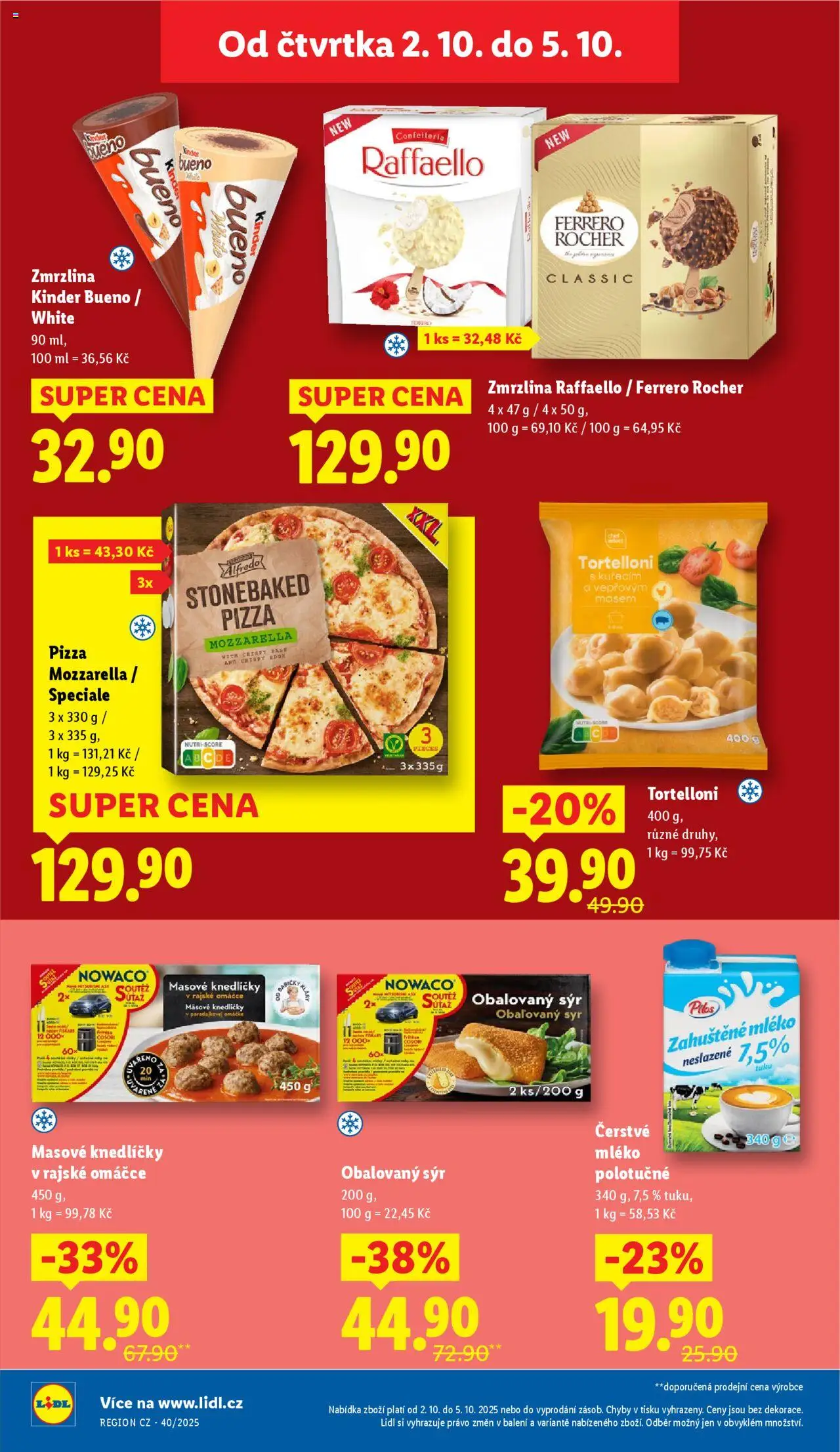 Lidl leták od 02.10.2025 | Strana: 18 | Produkty: Ferrero Rocher, Sýr, Fiskars, Kinder Bueno