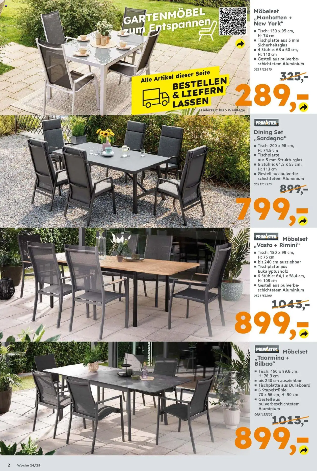 Globus Baumarkt prospekt Göttingen	 - gültig ab dem 10.06.2025 | Seite: 2 | Produkte: Tisch, Gartenmöbel
