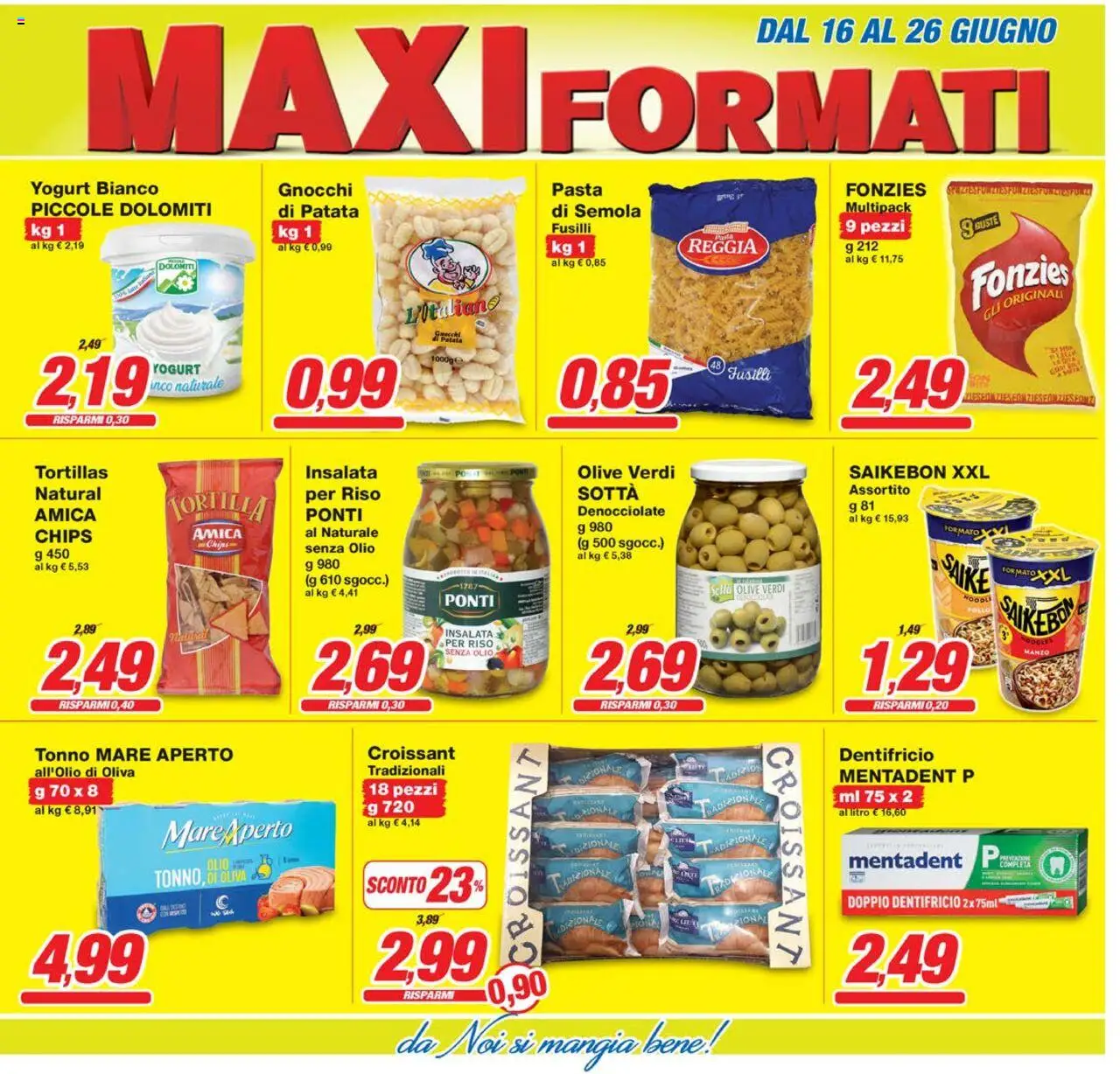 Volantino Prix del 16.06.2025 | Pagina: 3 | Prodotti: Dentifricio, Pollo, Olive, Gnocchi