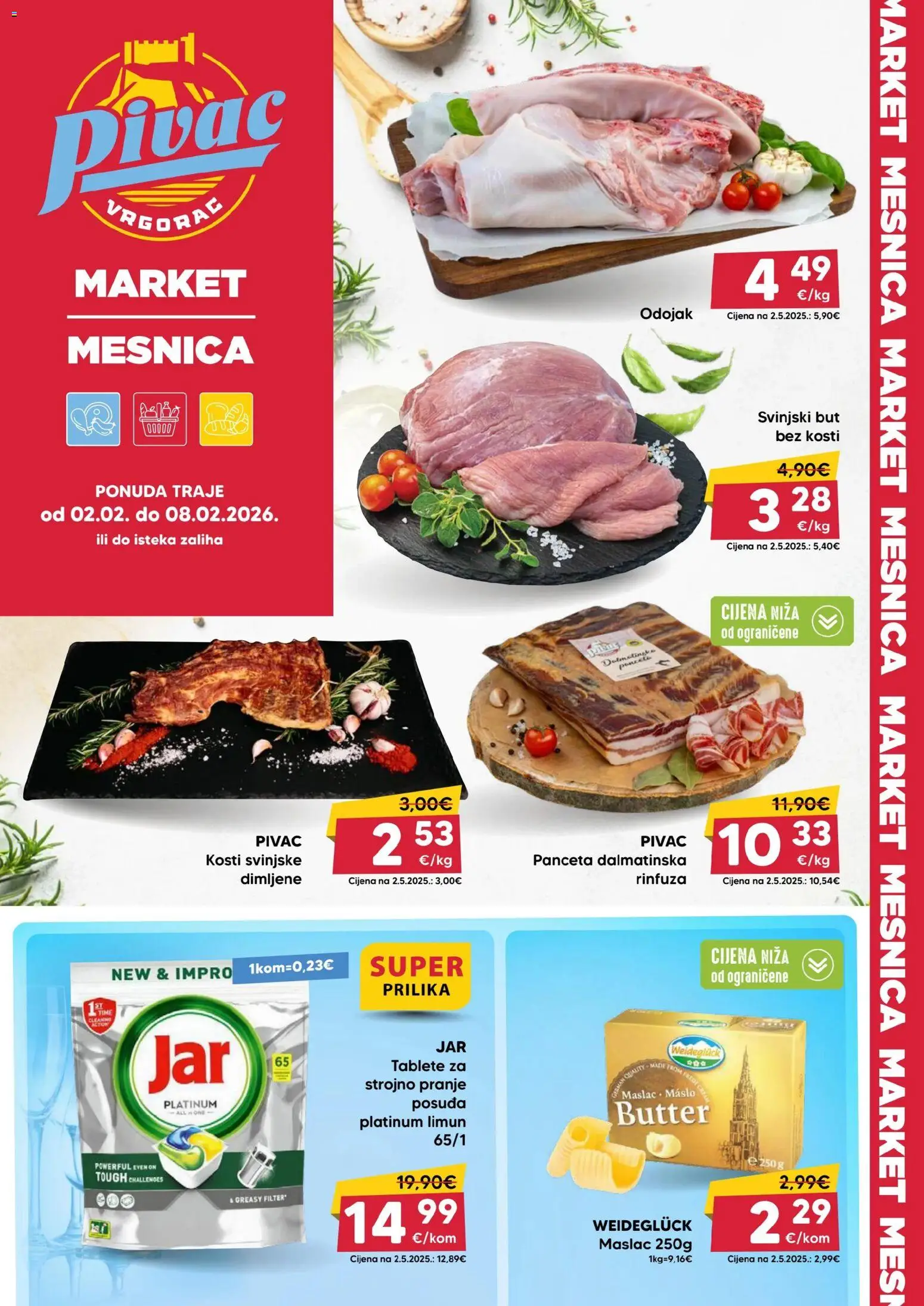 Pivac katalog | vrijedi od 02.02.2026 | Stranica: 1 | Proizvodi: Odojak, Maslac, Limun, Panceta