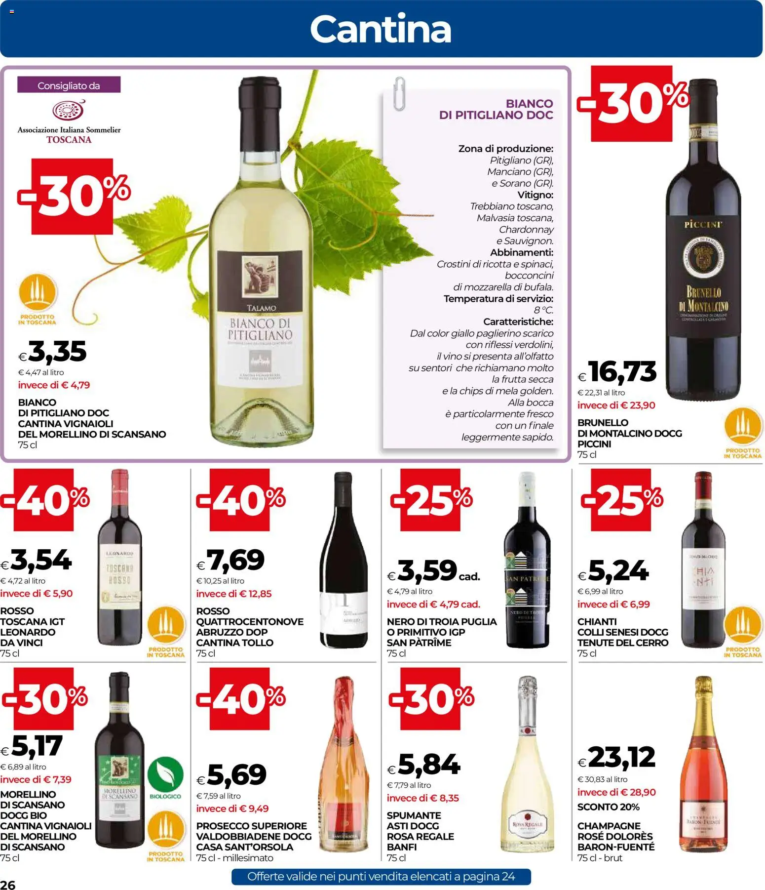 Volantino COOP del 07.01.2026 | Pagina: 26 | Prodotti: Paté, Mozzarella, Crostini, Champagne