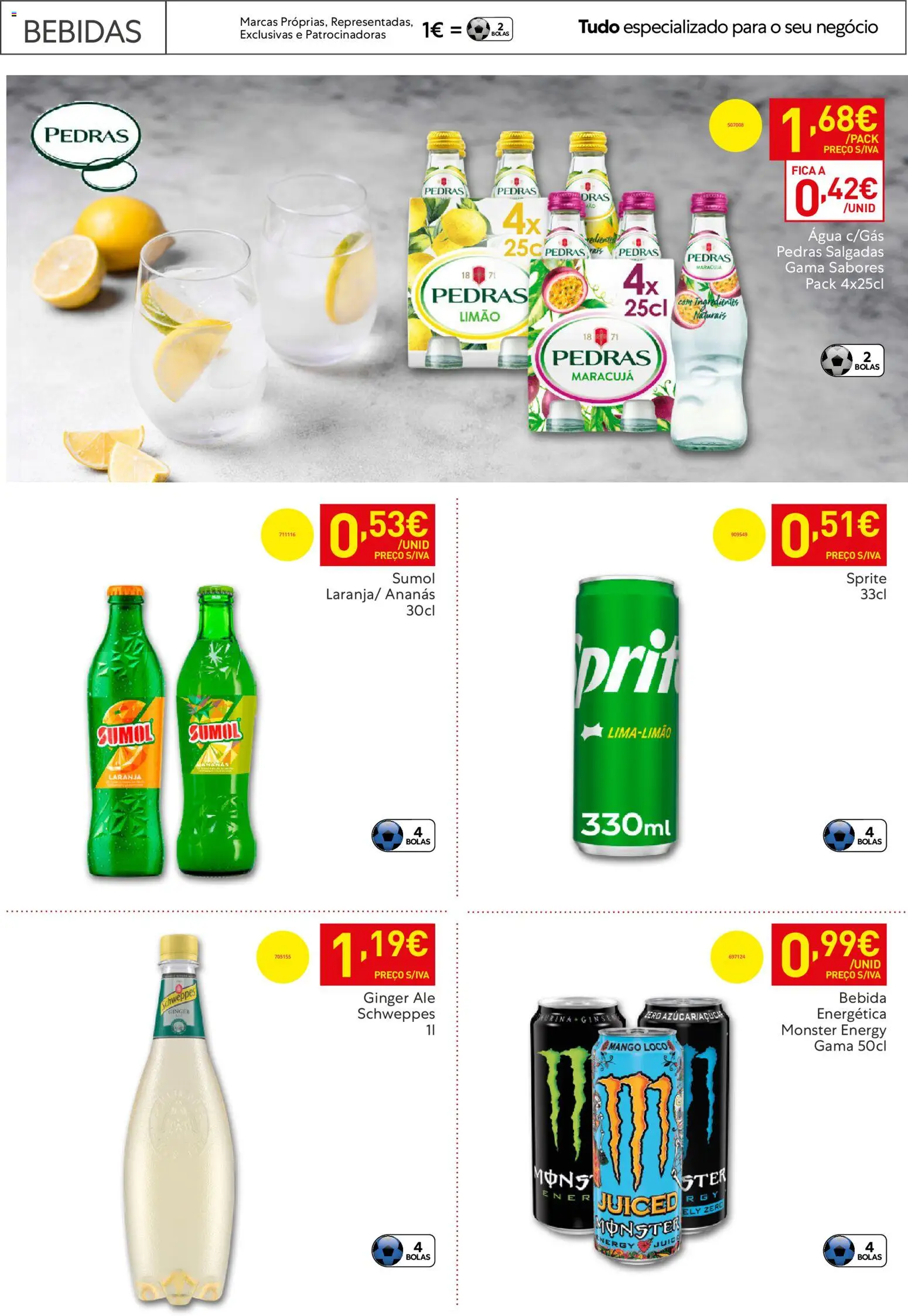 Recheio Horeca │ válido de 24.03.2026 | Página: 23 | Produtos: Agua, Sumo, Bebida