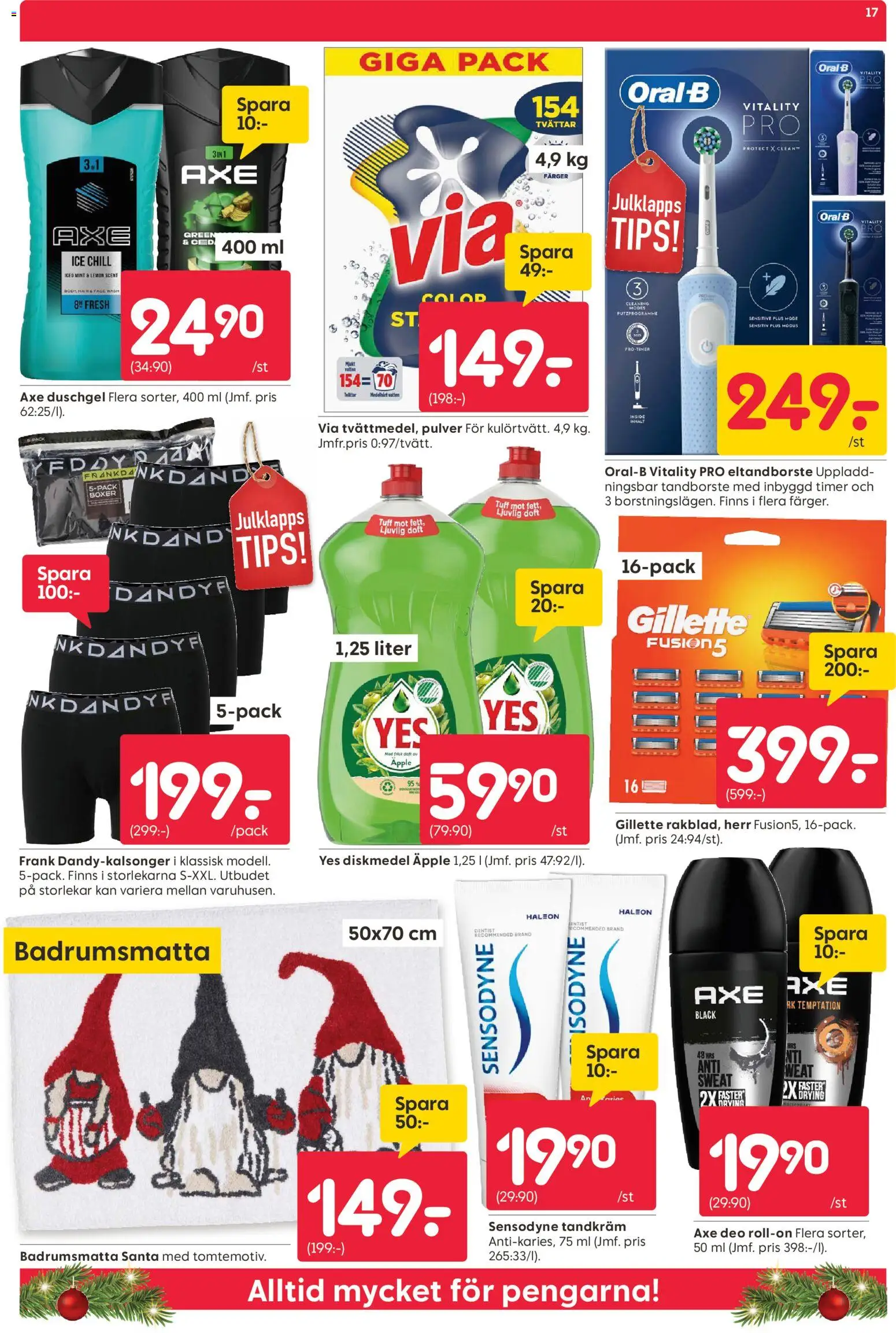 Rusta reklamblad aktuell från 17.11.2025 | Sida: 17 | Produkter: Eltandborste, Doft, Tandkräm, Tandborste