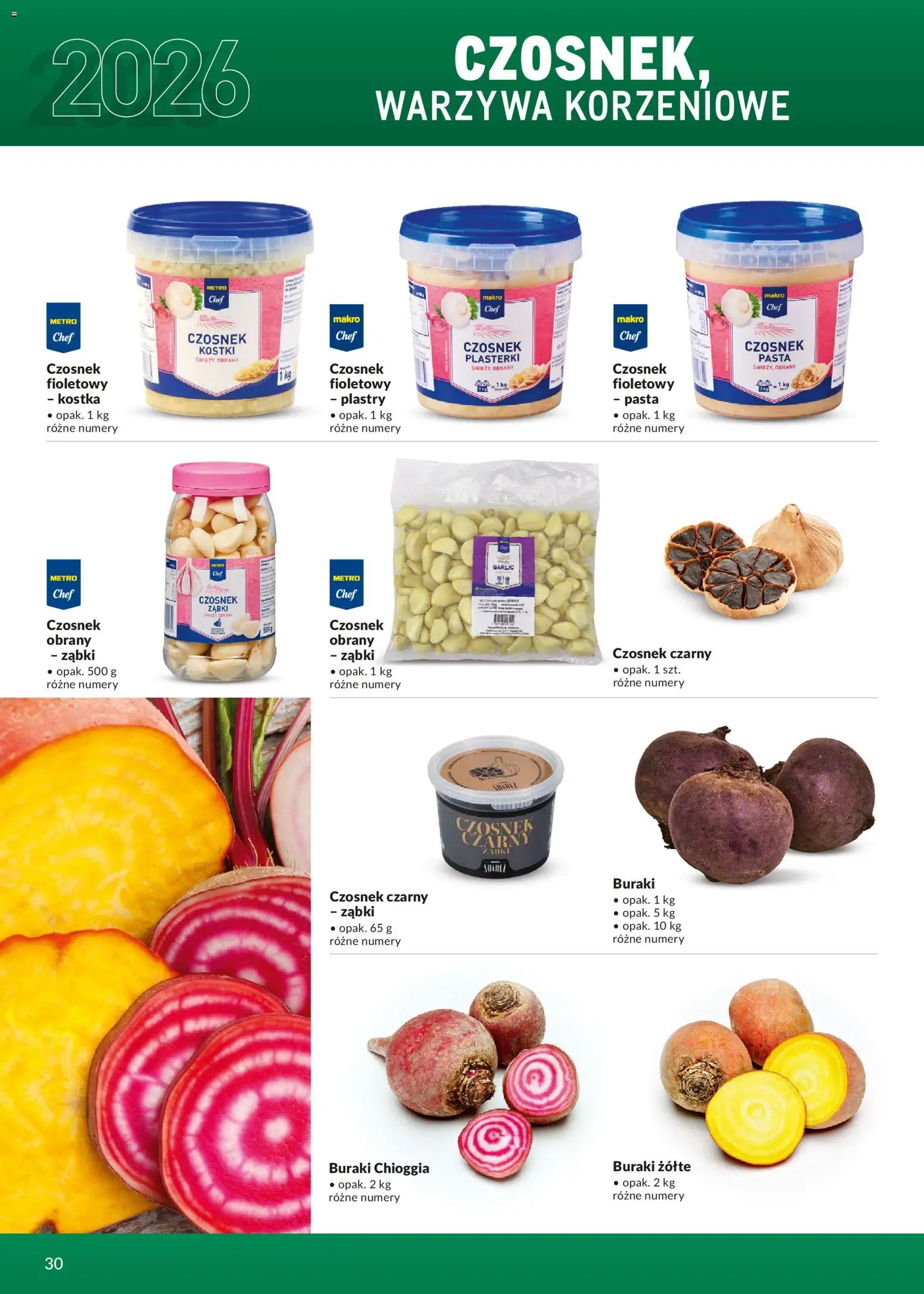 Makro Gazetka - Ultra fresh od 01.03.2026 | Strona: 30 | Produkty: Czosnek, Buraki, Warzywa