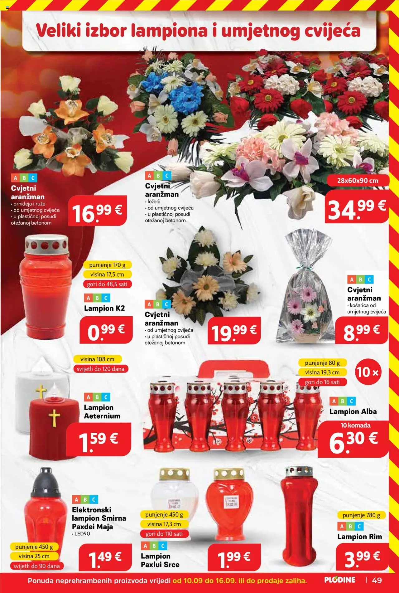 Plodine katalog | vrijedi od 10.09.2025 | Stranica: 49 | Proizvodi: Orhideja, Lampion