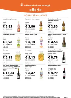Anteprima del volantino Natura Sì volantino valido a partire dal 04.03.2026 | Pagina: 31 | Prodotti: Pepe, Limone, Baule, Vino rosso