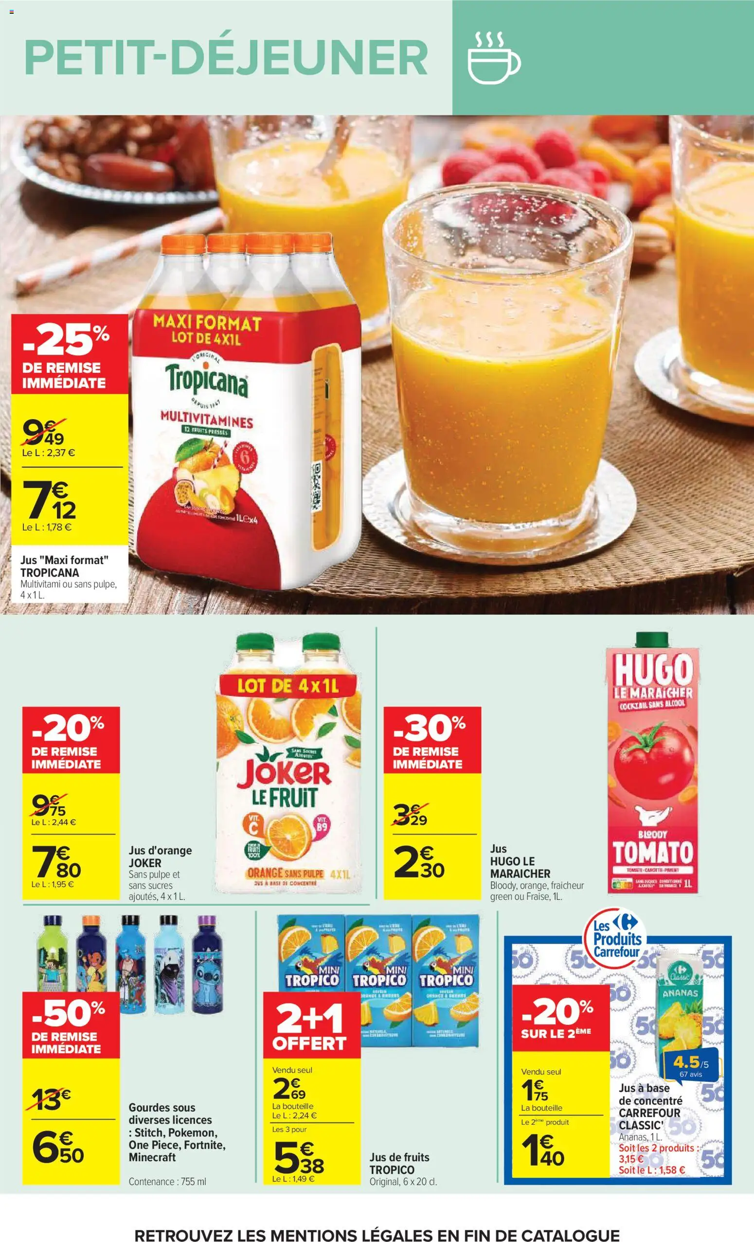 {H1} | Page: 20 | Produits: Alcool, Jus d'orange, Orange, Piment
