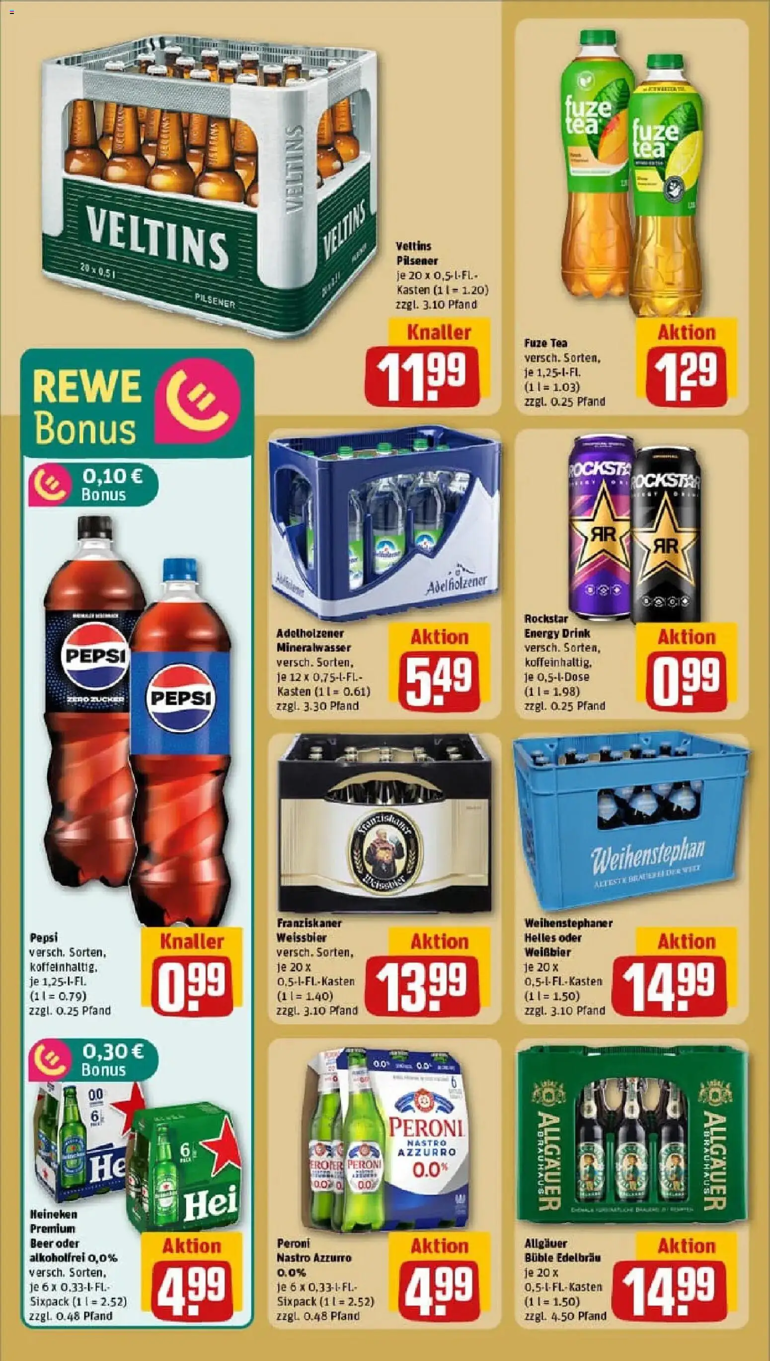 Rewe prospekt München / Milbertshofen Am Hart	 – gültig ab 19.01.2026 | Seite: 20 | Produkte: Adelholzener, Heineken, Zucker, Pepsi
