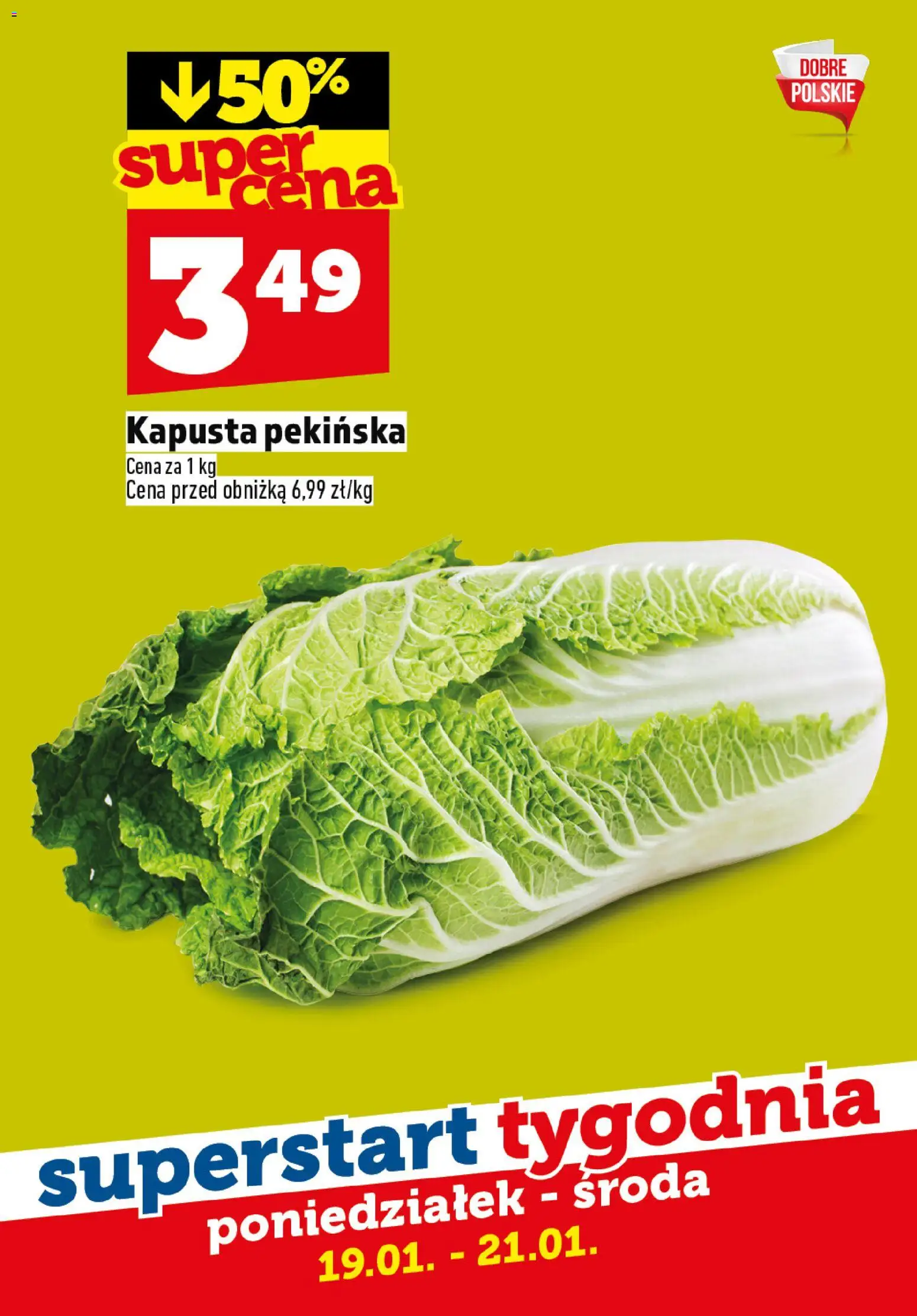 Topaz Gazetka - Superstart tygodnia od 19.01.2026 | Strona: 8 | Produkty: Kapusta, Kapusta pekińska