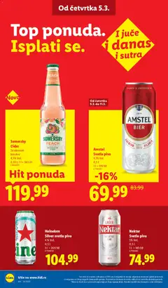 Nektar Svetlo pivo, 5% Vol. - pregled Lidl kataloga - važi od 05.03.2026 | Strana: 30