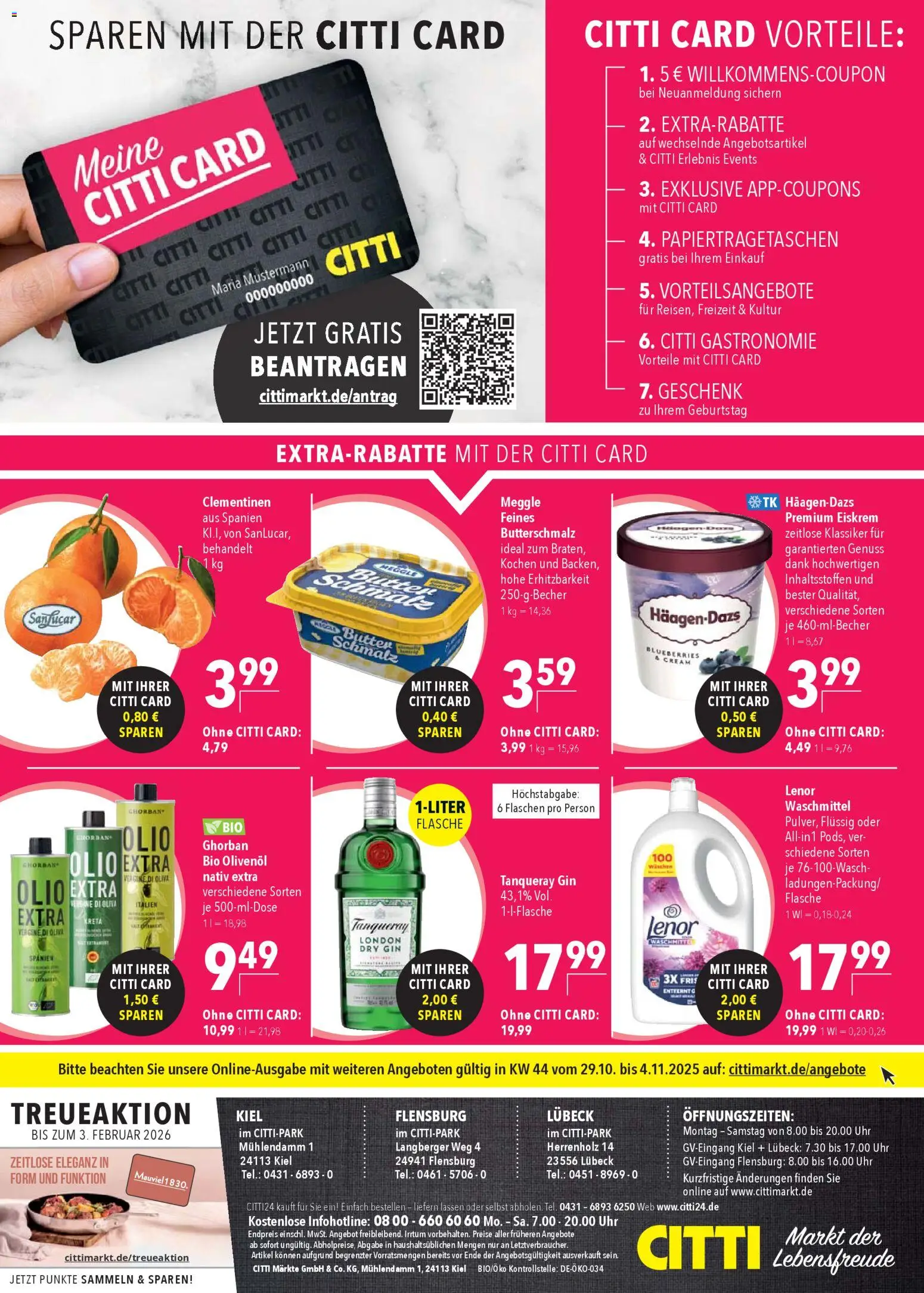 CITTI Markt Prospekt 	 – gültig ab 29.10.2025 | Seite: 26 | Produkte: Lenor, Butterschmalz, Gin, Uhr