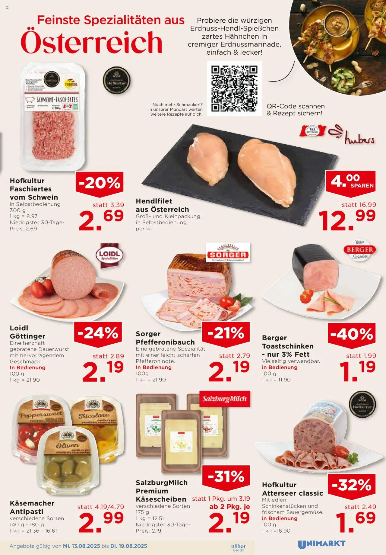 Unimarkt Süd gültig ab 13.08.2025 | Seite: 7 | Produkte: Szeder