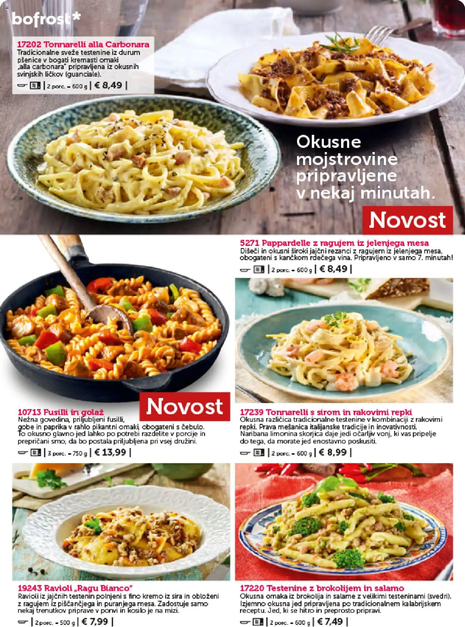 Novi Bofrost katalog ponudbe – veljaven od 01.02.2026 | Stran: 36 | Izdelki: Rezanci, Paprika, Testenine, Omaka