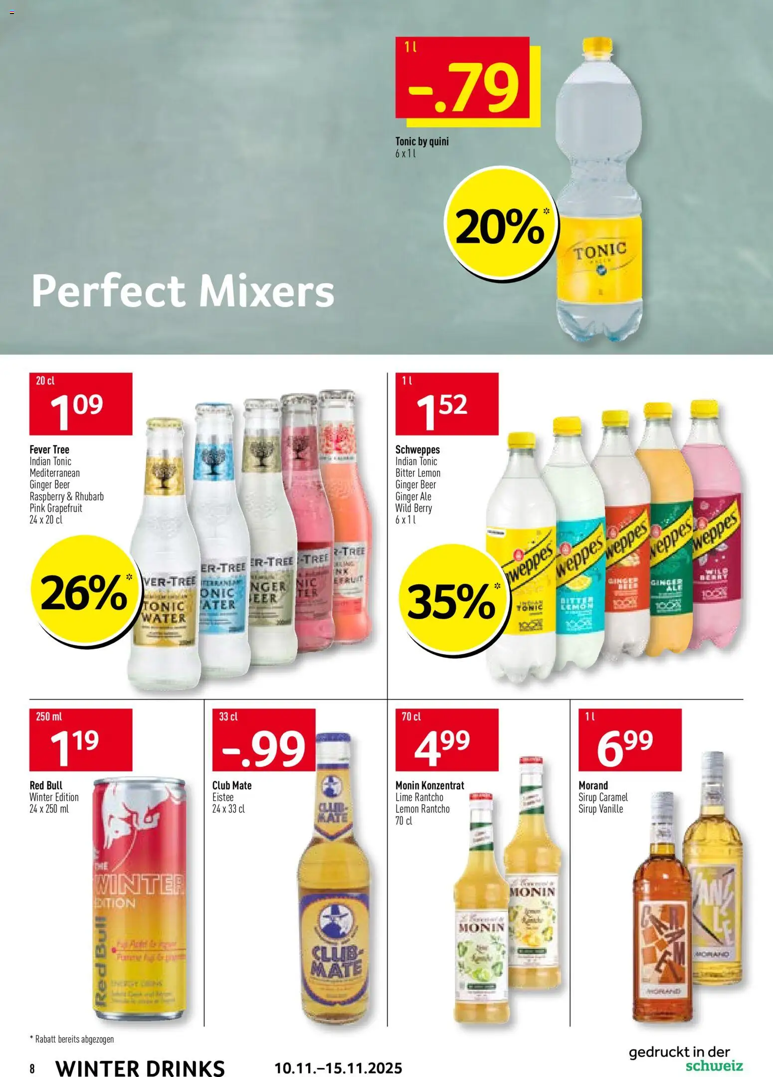 Prodega Aktionen Winter Drinks – gültig ab 10.11.2025 | Seite: 8 | Produkte: Red bull, Sirup, Grapefruit
