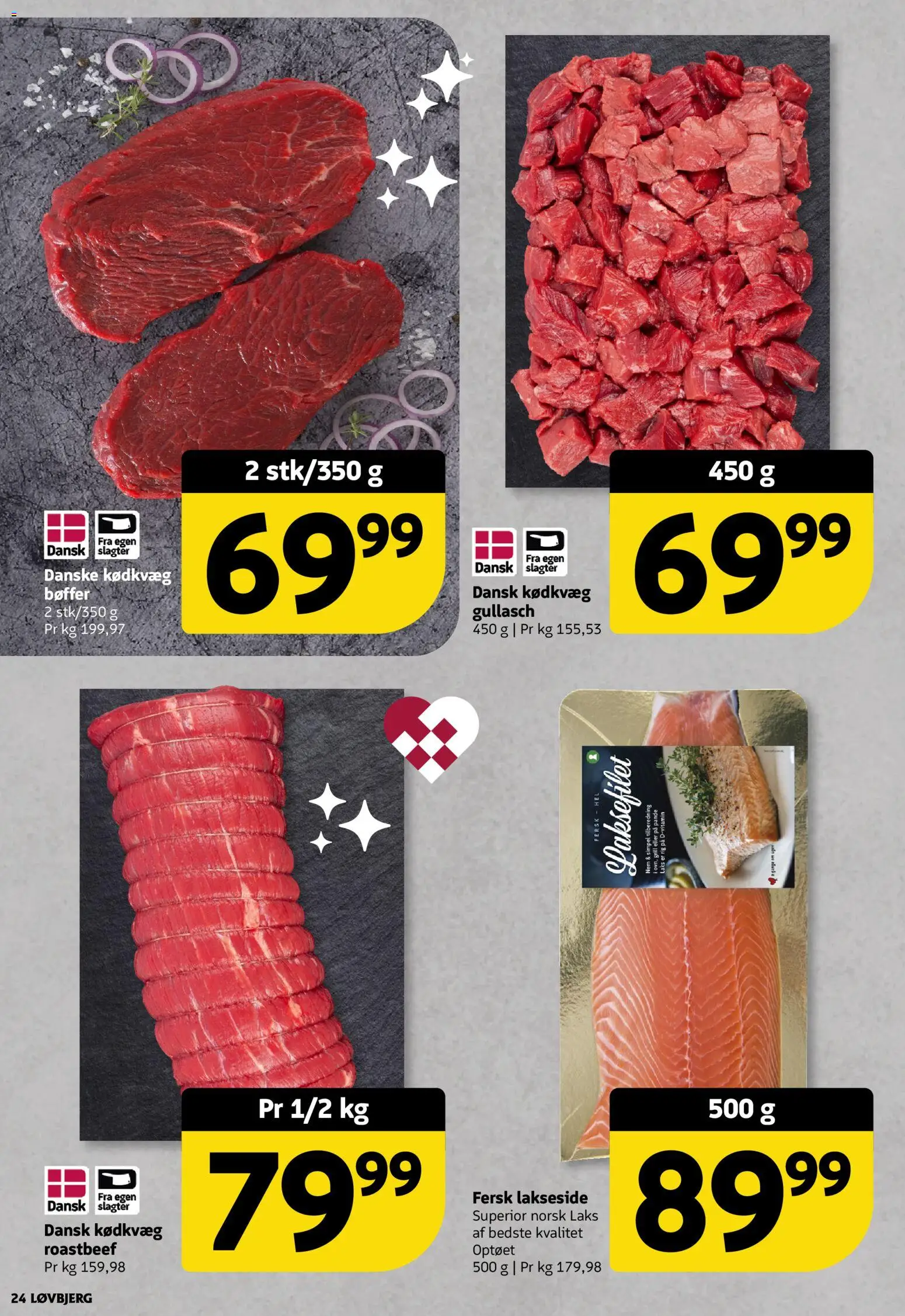 Løvbjerg tilbudsavis – gyldig fra 05.12.2025 | Side: 24 | Produkter: Bøffer, Roastbeef, Grill