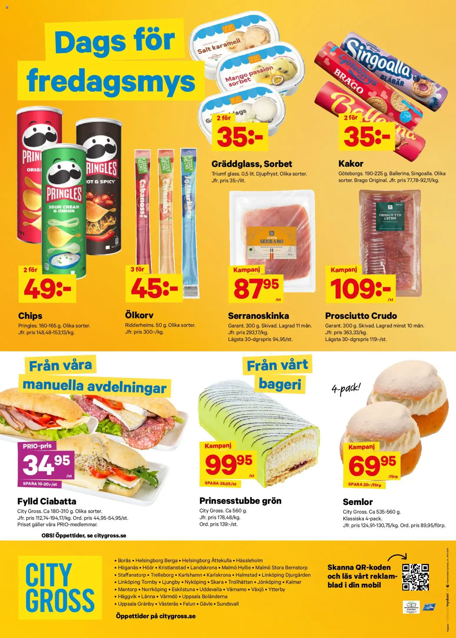 City Gross reklamblad aktuell från 19.01.2026 | Sida: 9 | Produkter: Bageri, Galler, Chips, Mango