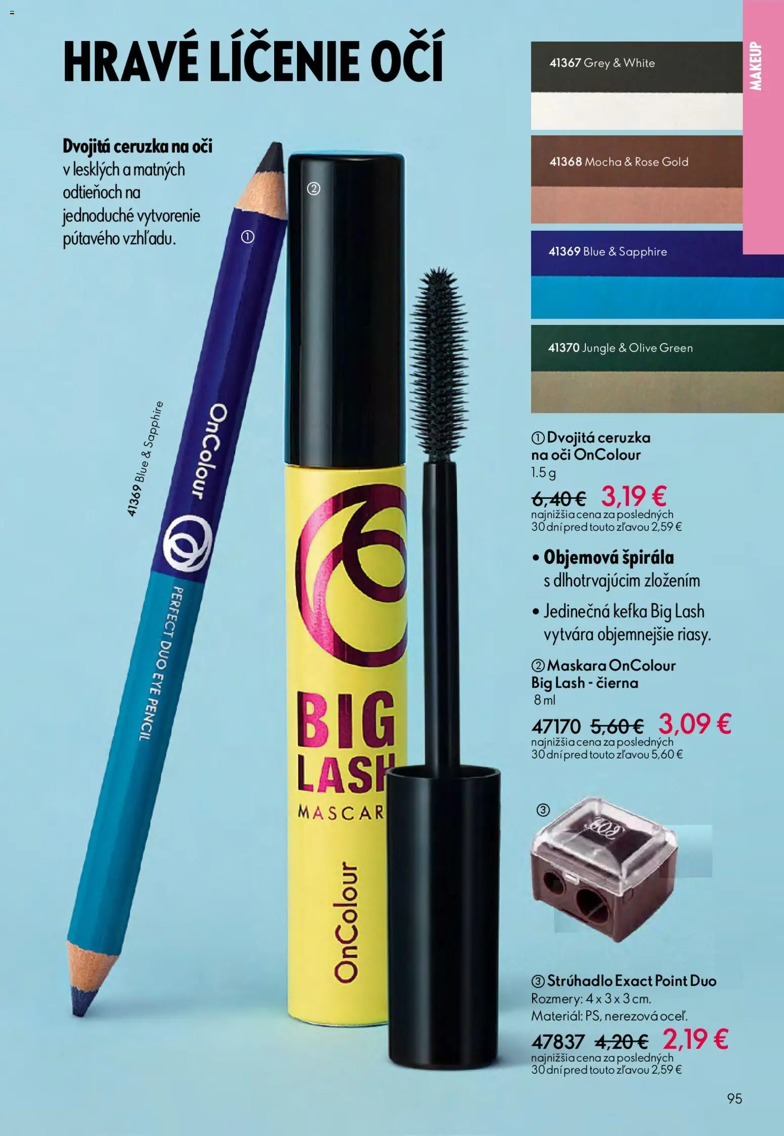 Nové Oriflame akcie – leták je platný od 06.05.2026 | Strana: 95 | Produkty: Strúhadlo, Ceruzka na oči, Ceruzka