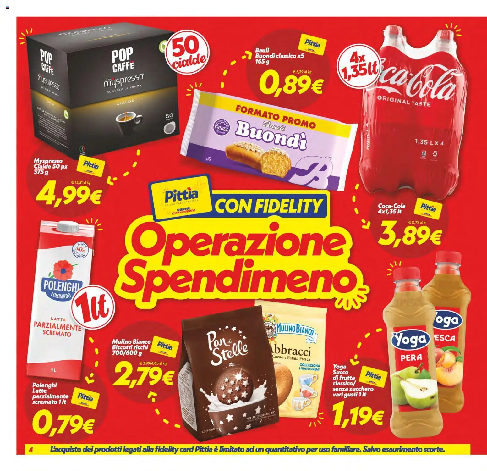 Volantino SuperConveniente del 28.04.2026 | Pagina: 4 | Prodotti: Biscotti, Latte, Pera, Cacao