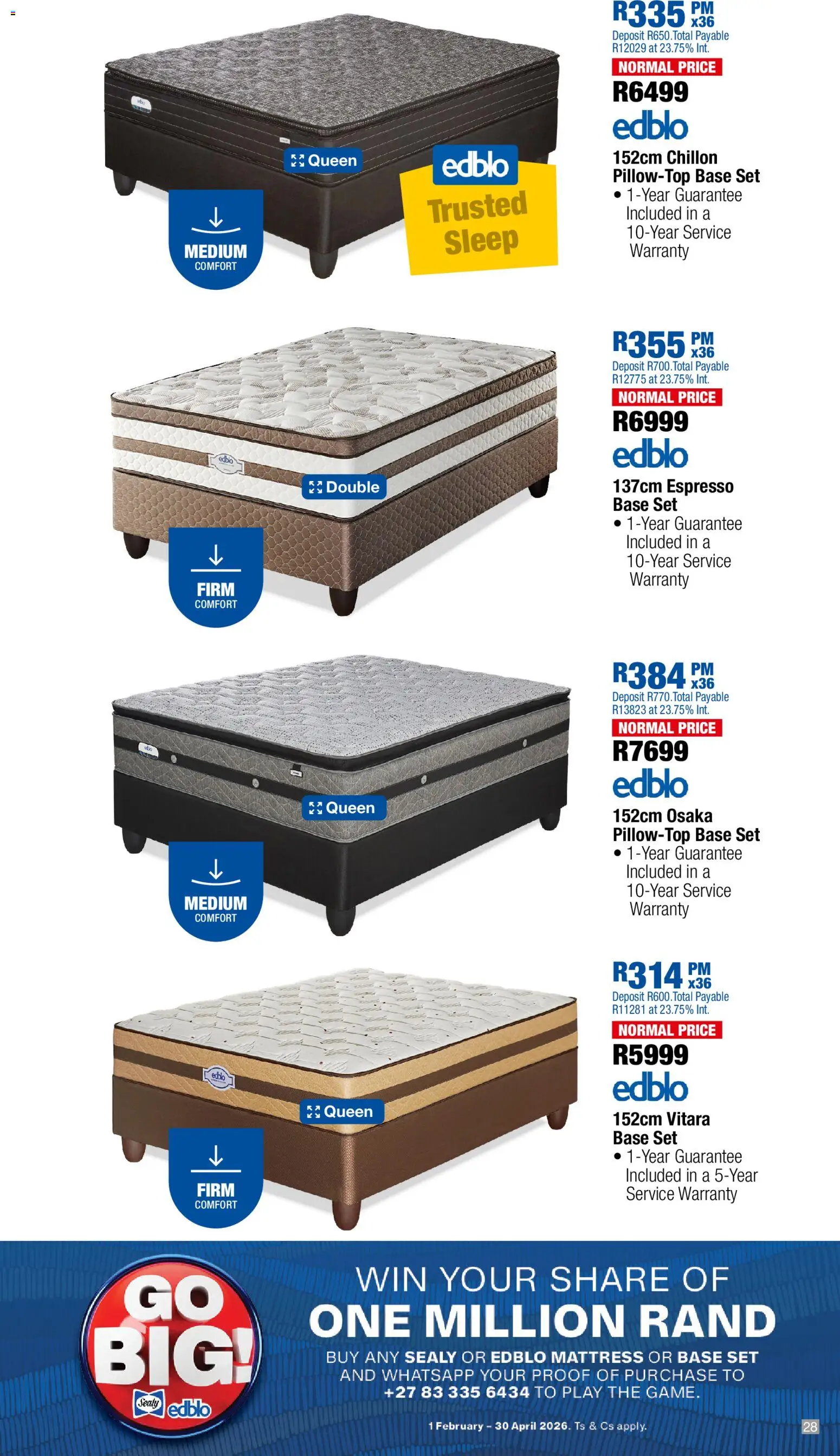 New OK Furniture catalogue – valid from 23.03.2026 | Page: 28 | Products: Mattress