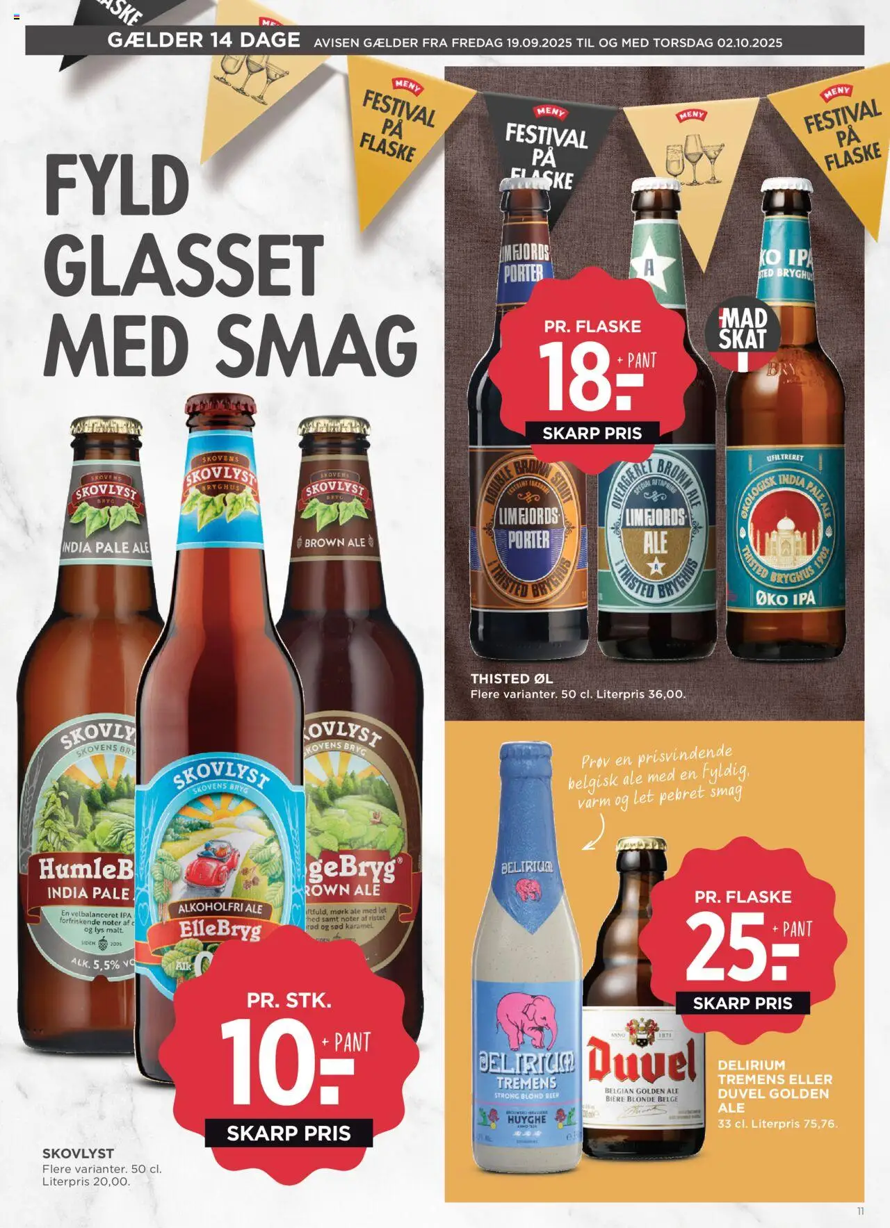 Meny tilbudsavis – gyldig fra 19.09.2025 | Side: 50 | Produkter: Øl