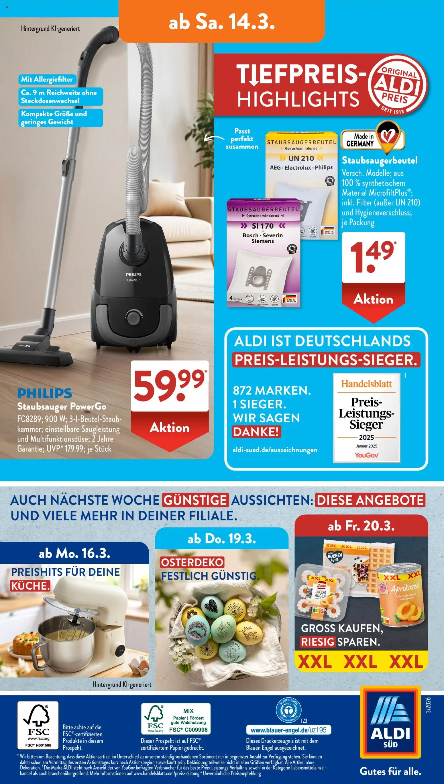 Aldi Süd Prospekt 	 – gültig ab 09.03.2026 | Seite: 26 | Produkte: Bosch, Siemens, Gewicht, Kuchen