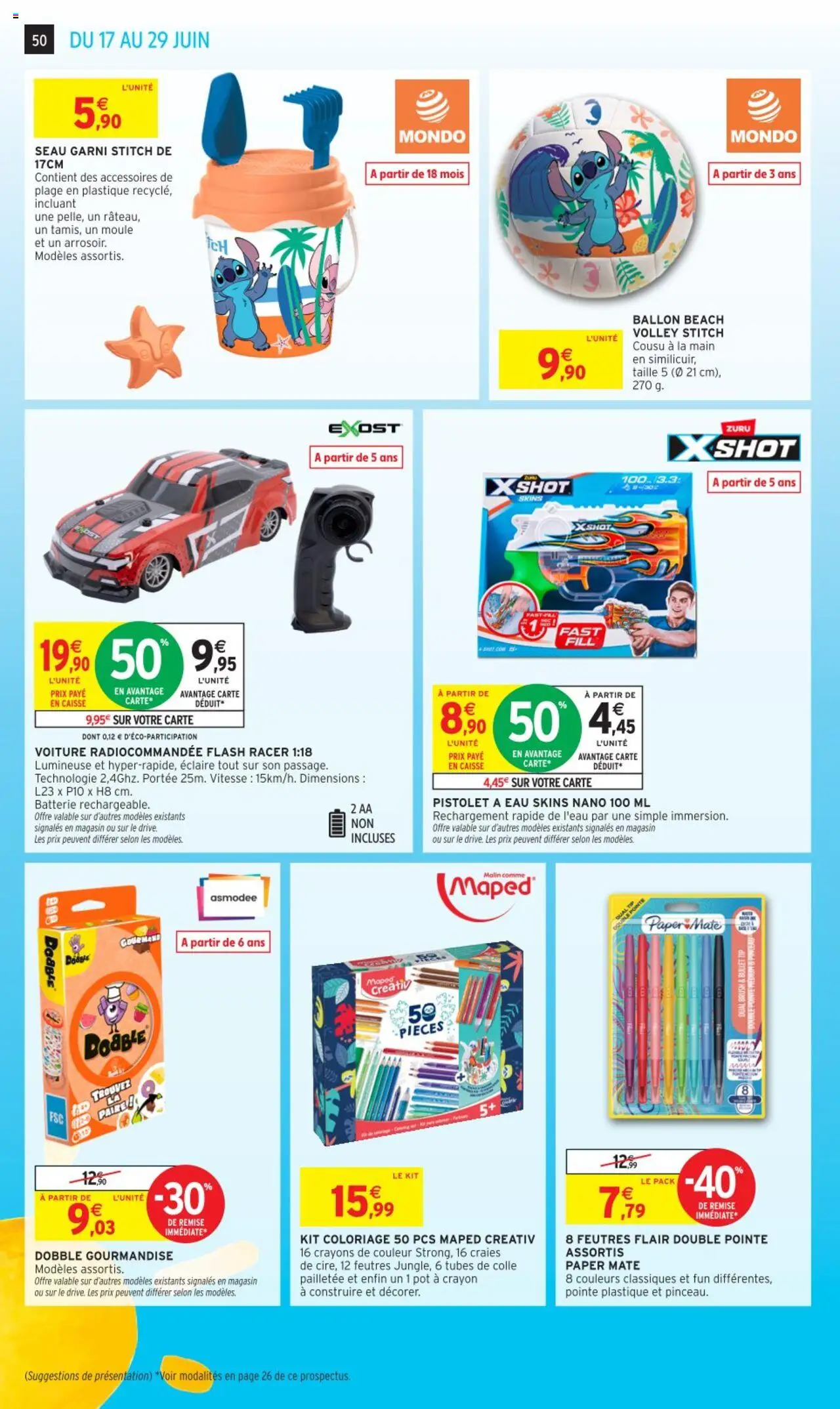  | Page: 50 | Produits: Pinceau, Crayon, Crayons de couleur, Colle