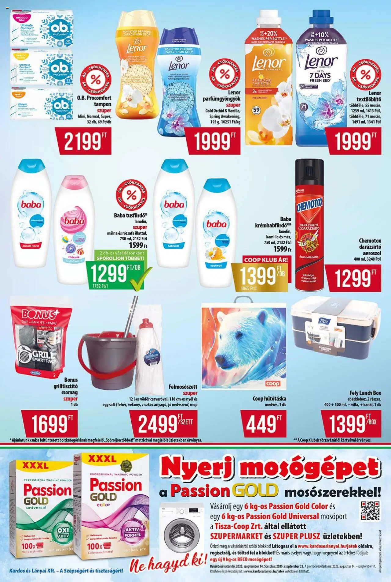 COOP akciós ujság - amely érvényes a következő dátumtól: 14.08.2025 | Oldal: 11 | Termékek: Szőlő, Málna, Hűtőtáska, Parfüm