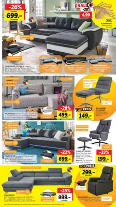 Sconto Prospekt 	 ab 08.04.2026 gültig | Seite: 3 | Produkte: Wohnlandschaft, Hocker, Kissen, Sessel