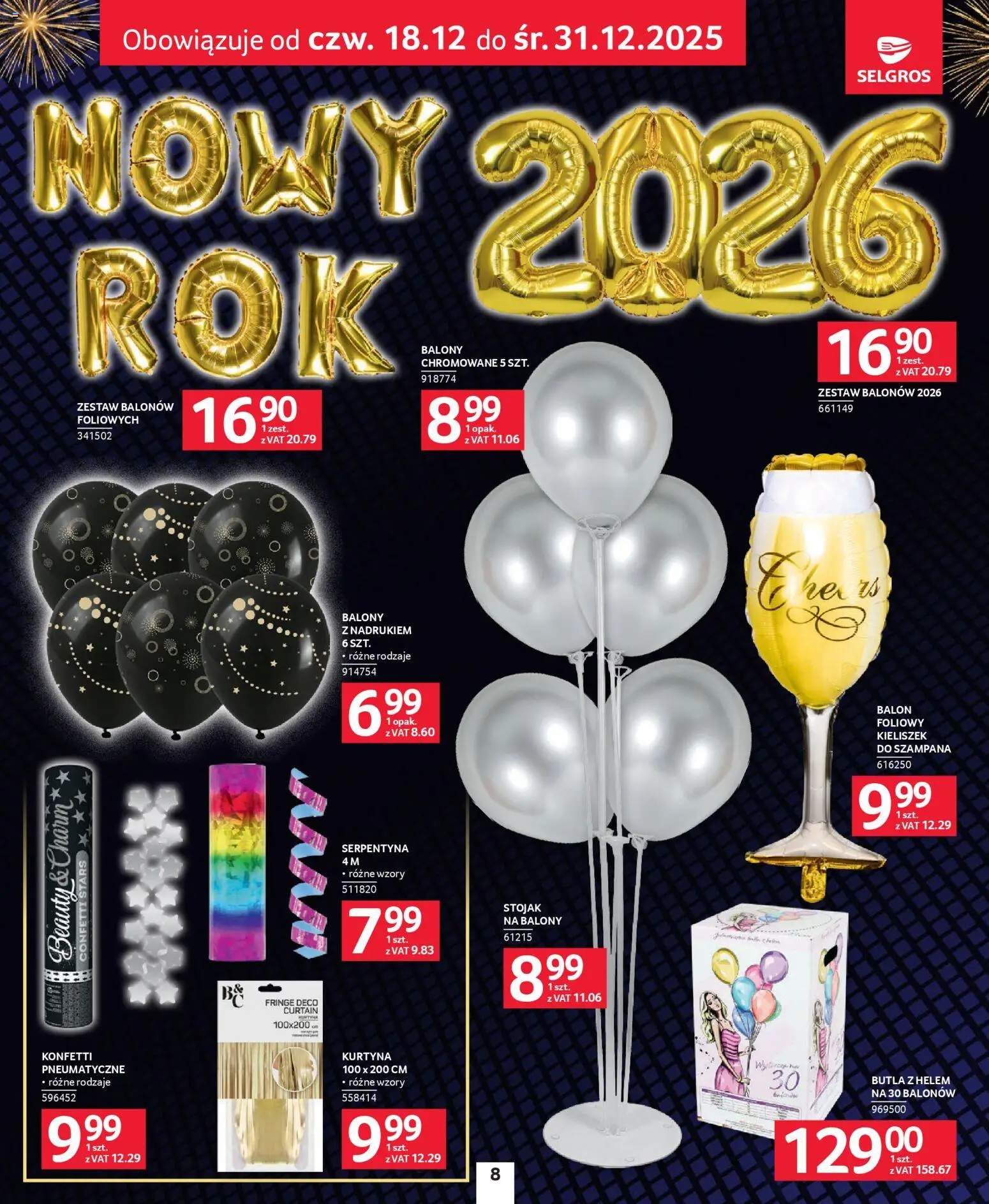 Selgros cash&carry Gazetka - Sylwester Pełen Emocji od 27.12.2025 | Strona: 8