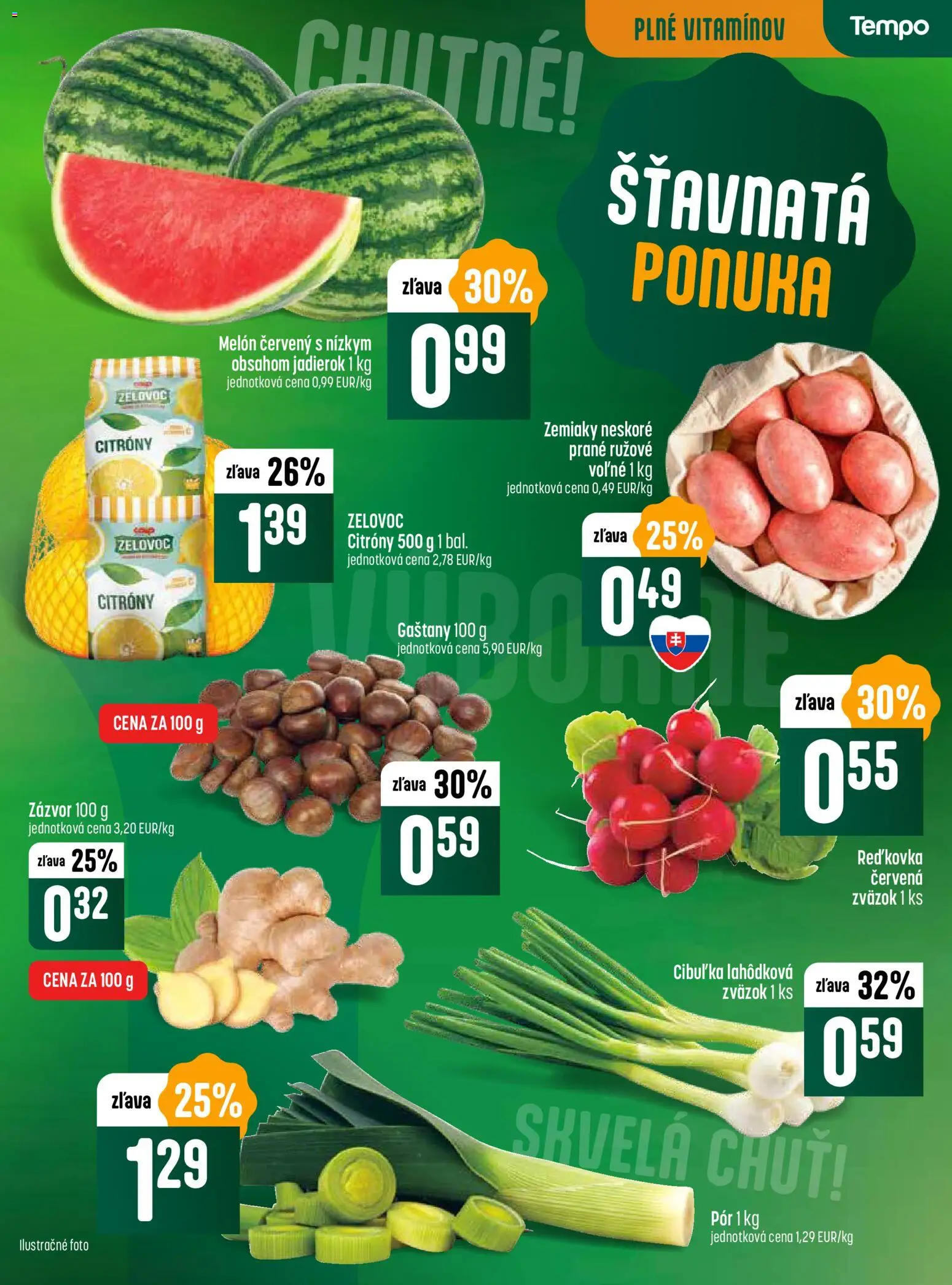 Nové COOP Jednota akcie – leták je platný od 13.11.2025 | Strana: 3 | Produkty: Zázvor, Citróny, Zemiaky, Melón