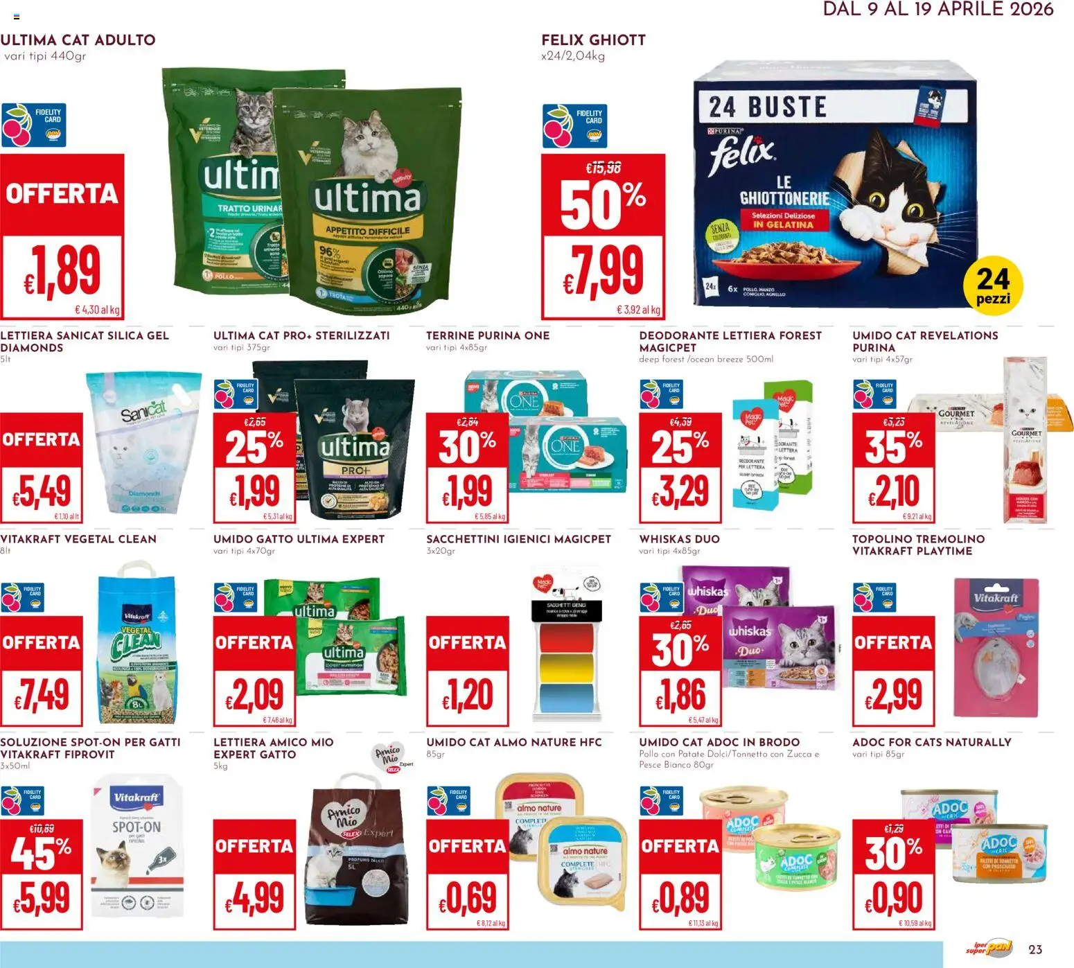 Volantino Pan del 09.04.2026 | Pagina: 23 | Prodotti: Deodorante, Pollo, Pesce, Profumo