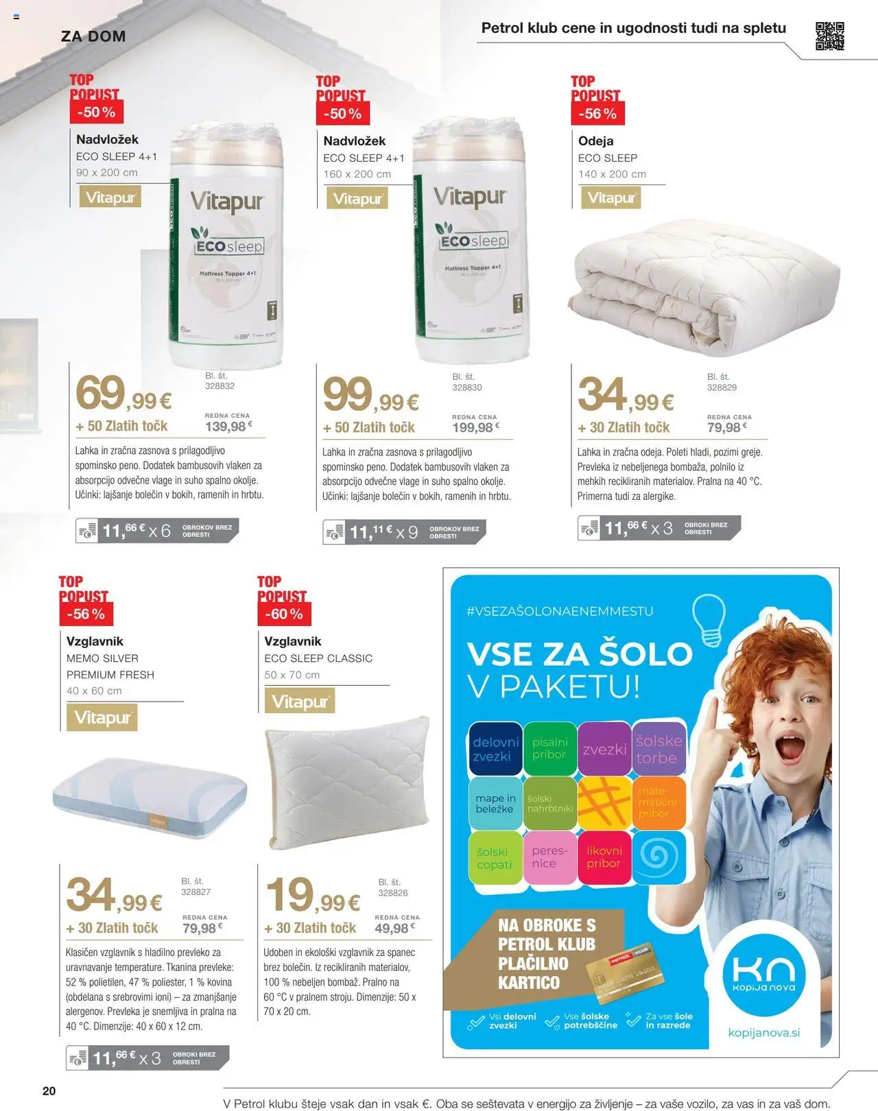 Petrol katalog │ velja od 01.07.2025 | Stran: 19 | Izdelki: Pribor, Nadvložek, Prevleka, Copati