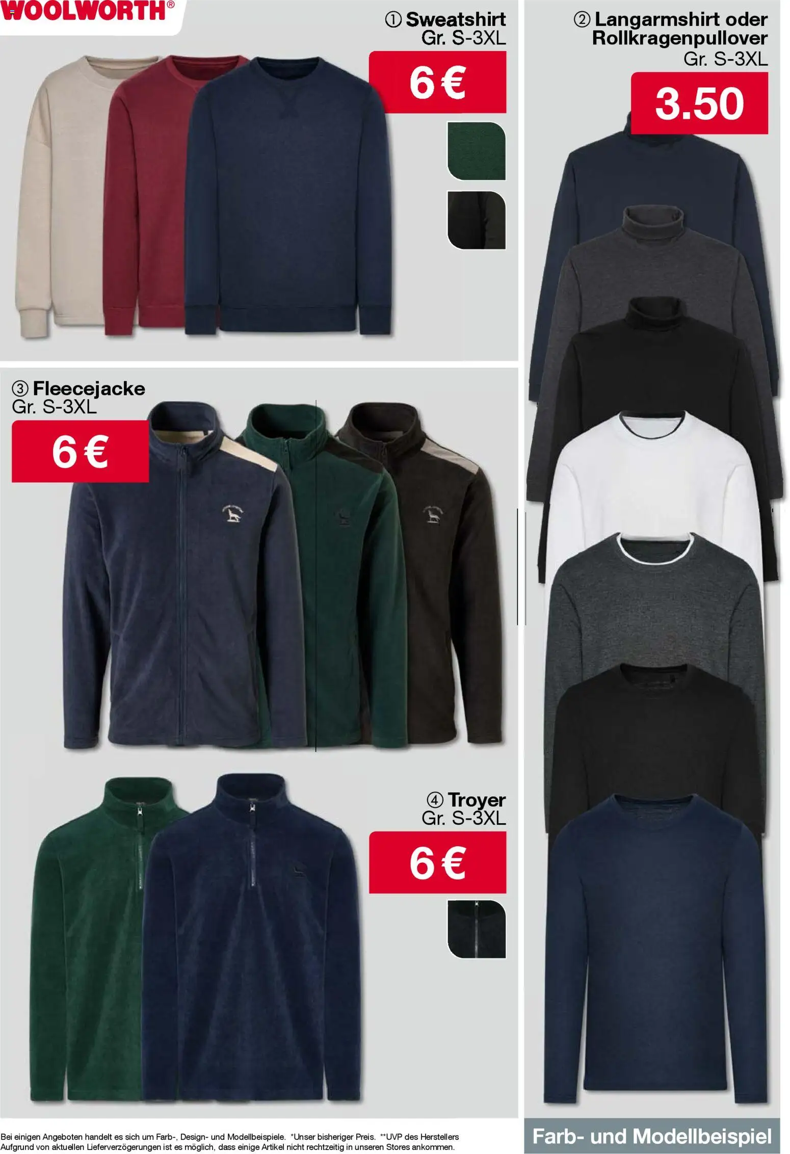 Woolworth Prospekt 	 – gültig ab 05.12.2025 | Seite: 2 | Produkte: Rollkragenpullover, Sweatshirt, Langarmshirt