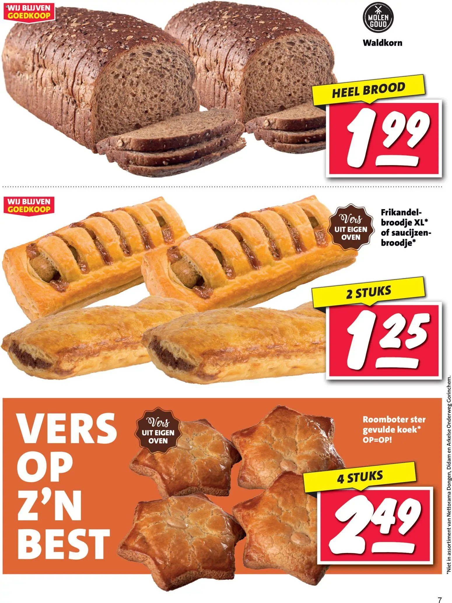 {H1} | Pagina: 7 | Producten: Brood, Roomboter, Oven, Broodje