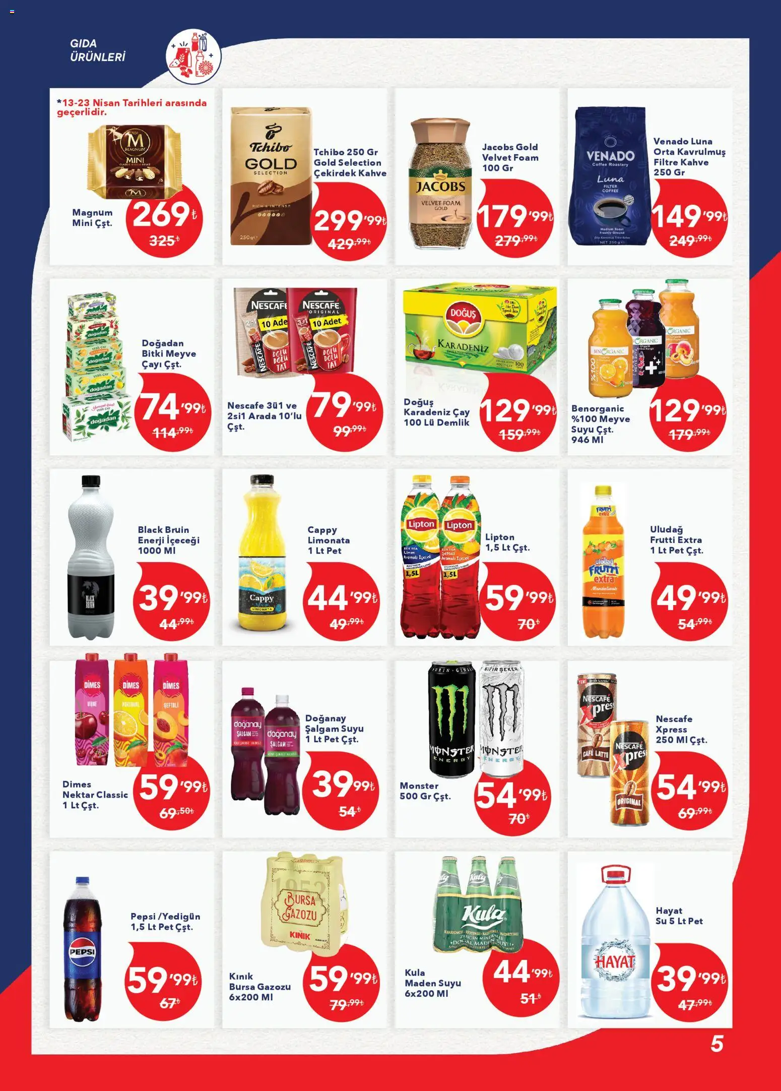 Kim Market Katalog - Ege Insert - 13.04.2026 tarihinden itibaren geçerlidir | Sayfa: 5