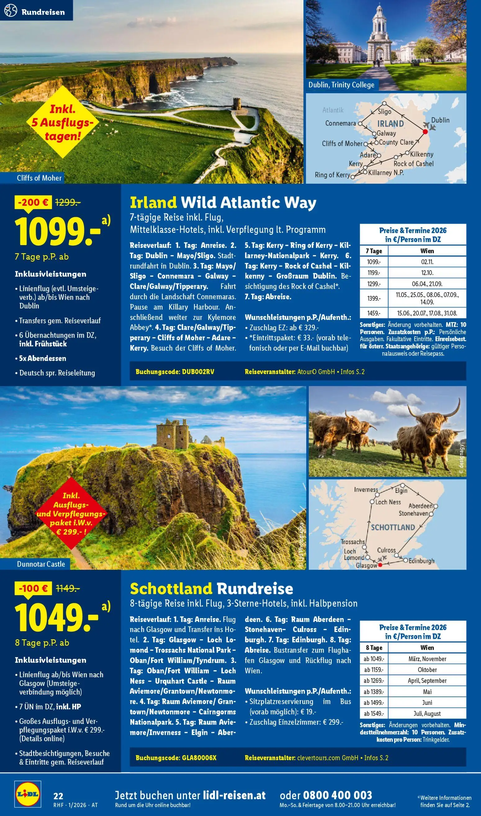 Lidl Jänner Reise - Highlights gültig ab 29.12.2025 | Seite: 22 | Produkte: Rock, Uhr