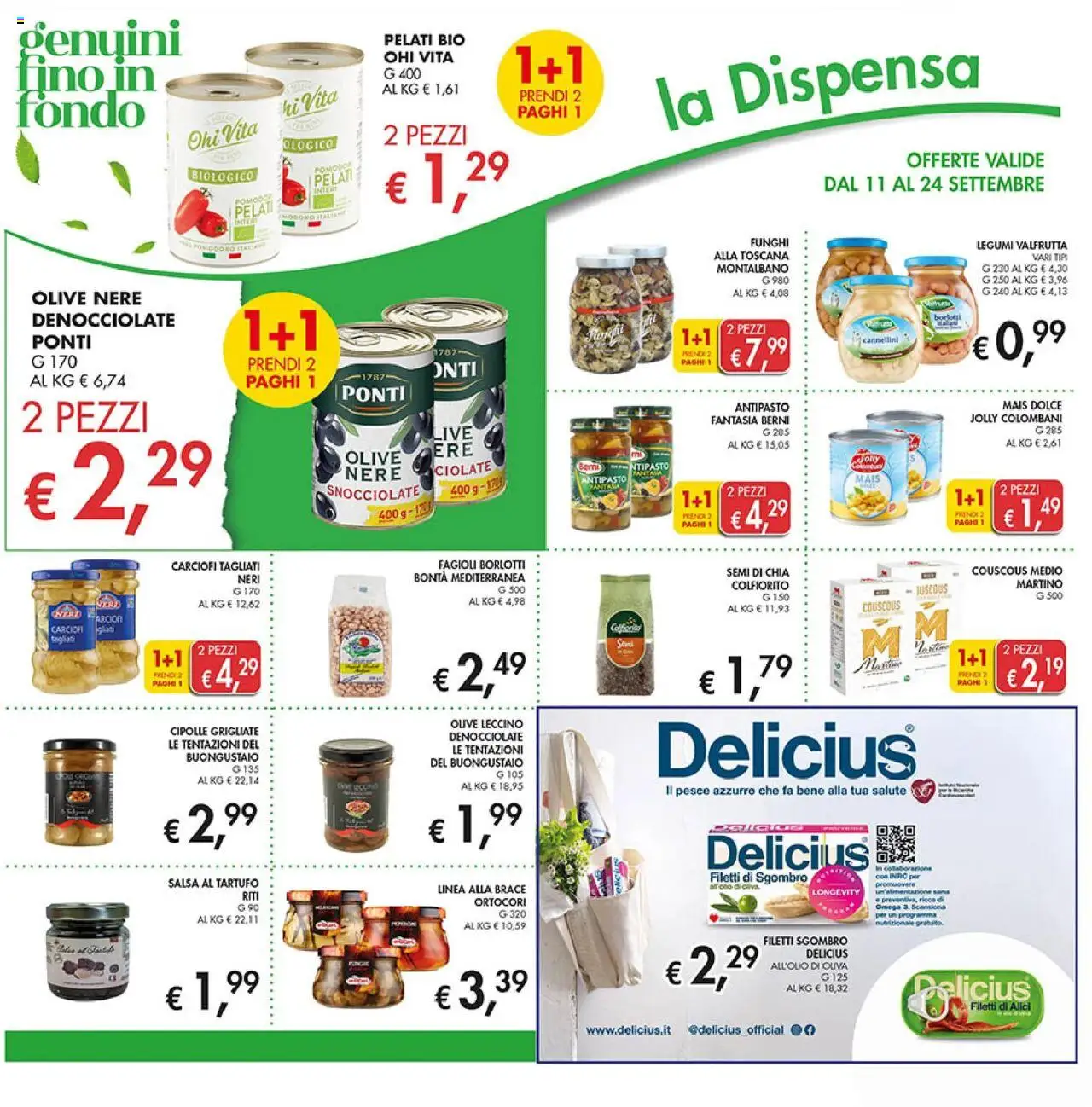 Volantino Coal del 11.09.2025 | Pagina: 22 | Prodotti: Tartufo, Olio, Carciofi, Mais