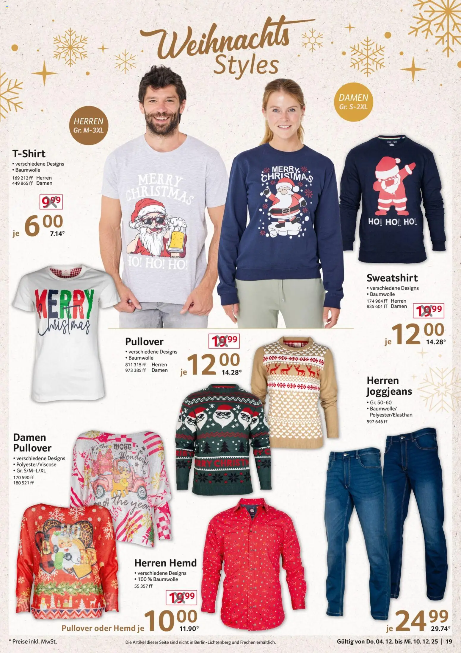 Selgros  Non Food – gültig ab 04.12.2025 | Seite: 19 | Produkte: Sweatshirt, Hemd, Pullover