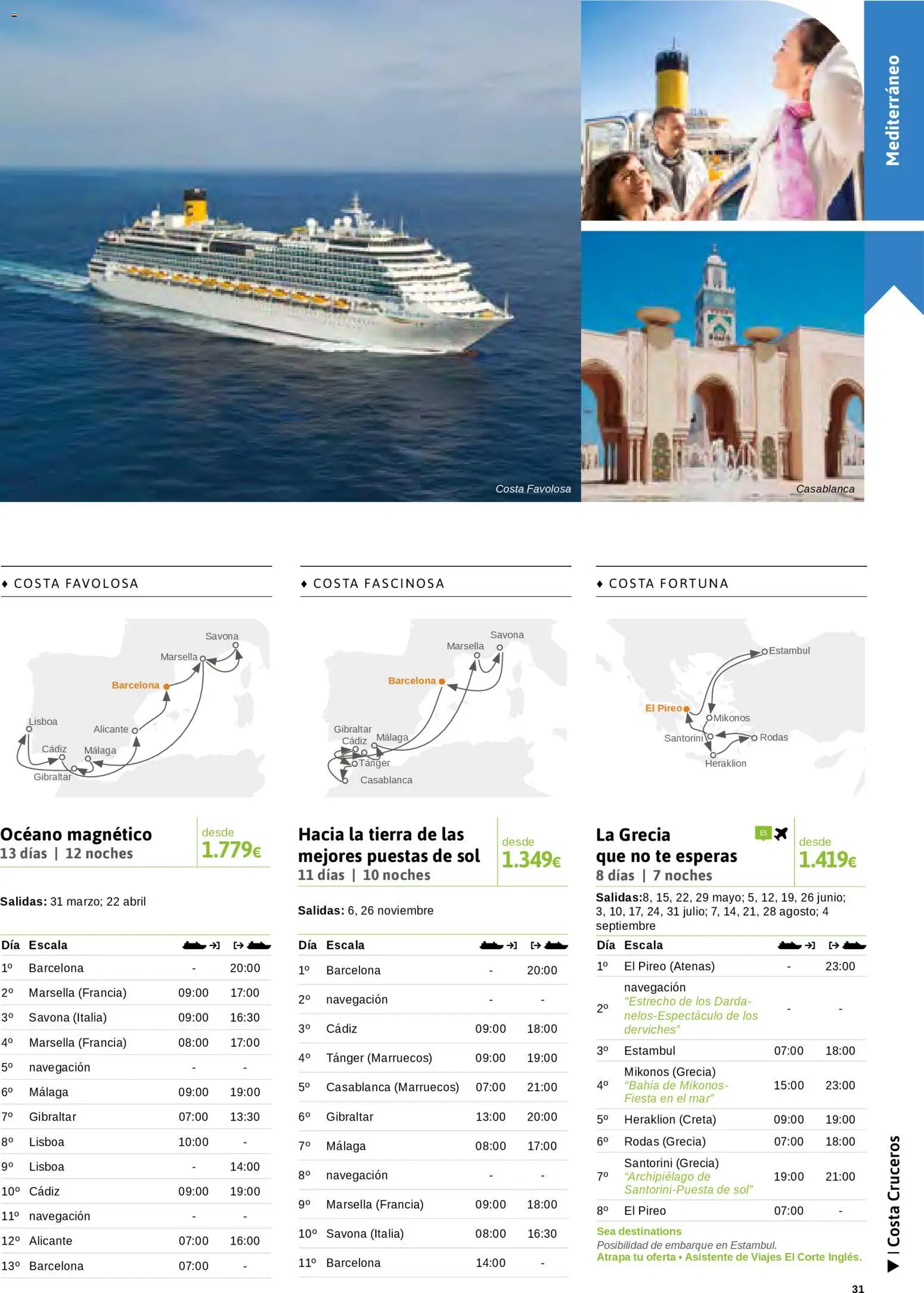 Viajes El Corte Inglés Cruceros marítimos │ válido desde el 01.01.2026 | Página: 32 | Productos: Té, Navegación