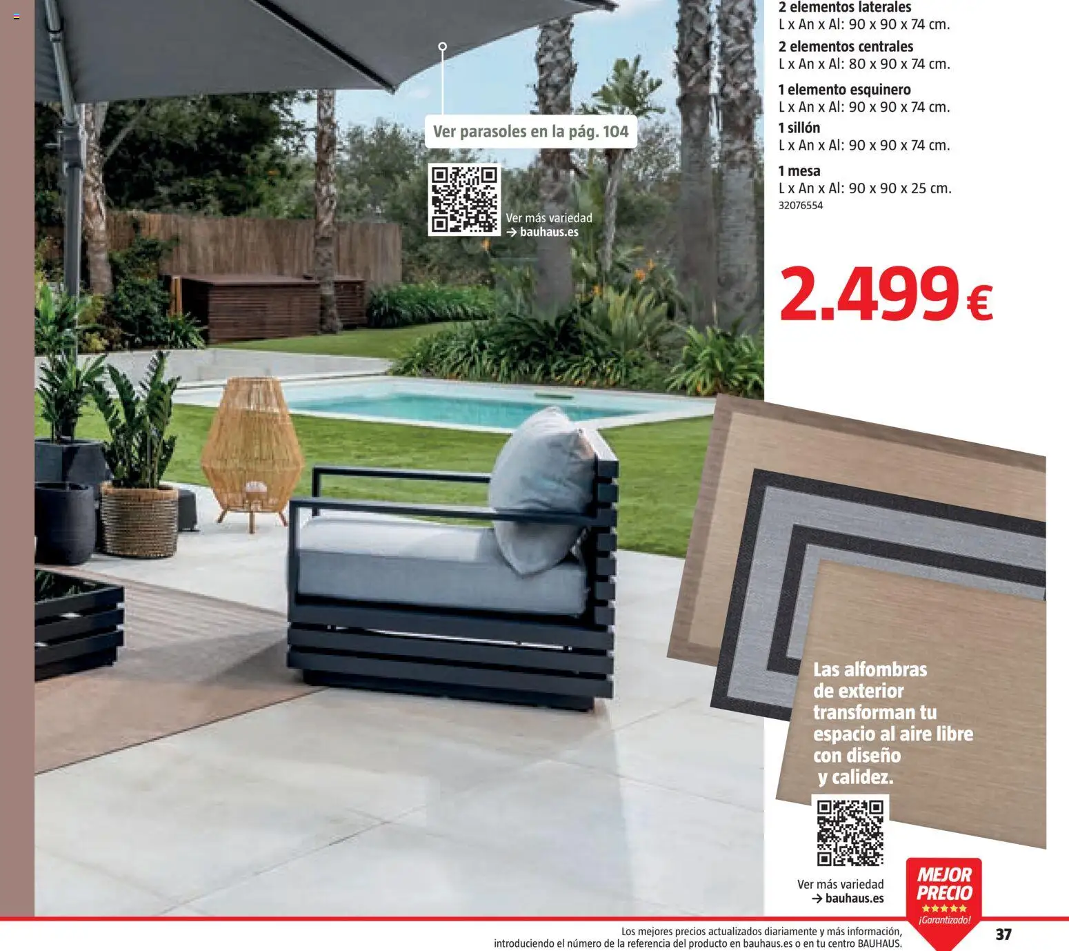 Bauhaus Verano │ válido desde el 16.03.2026 | Página: 37 | Productos: Sillón, Mesa