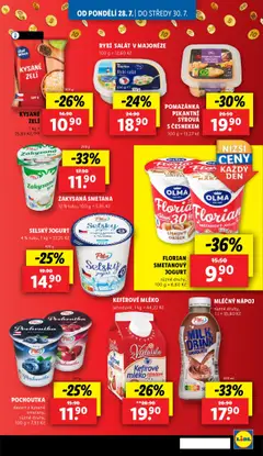 Lidl leták od 28.07.2025 | Strana: 13 | Produkty: Smetanový jogurt, Jogurt, Zelí, Zakysaná smetana
